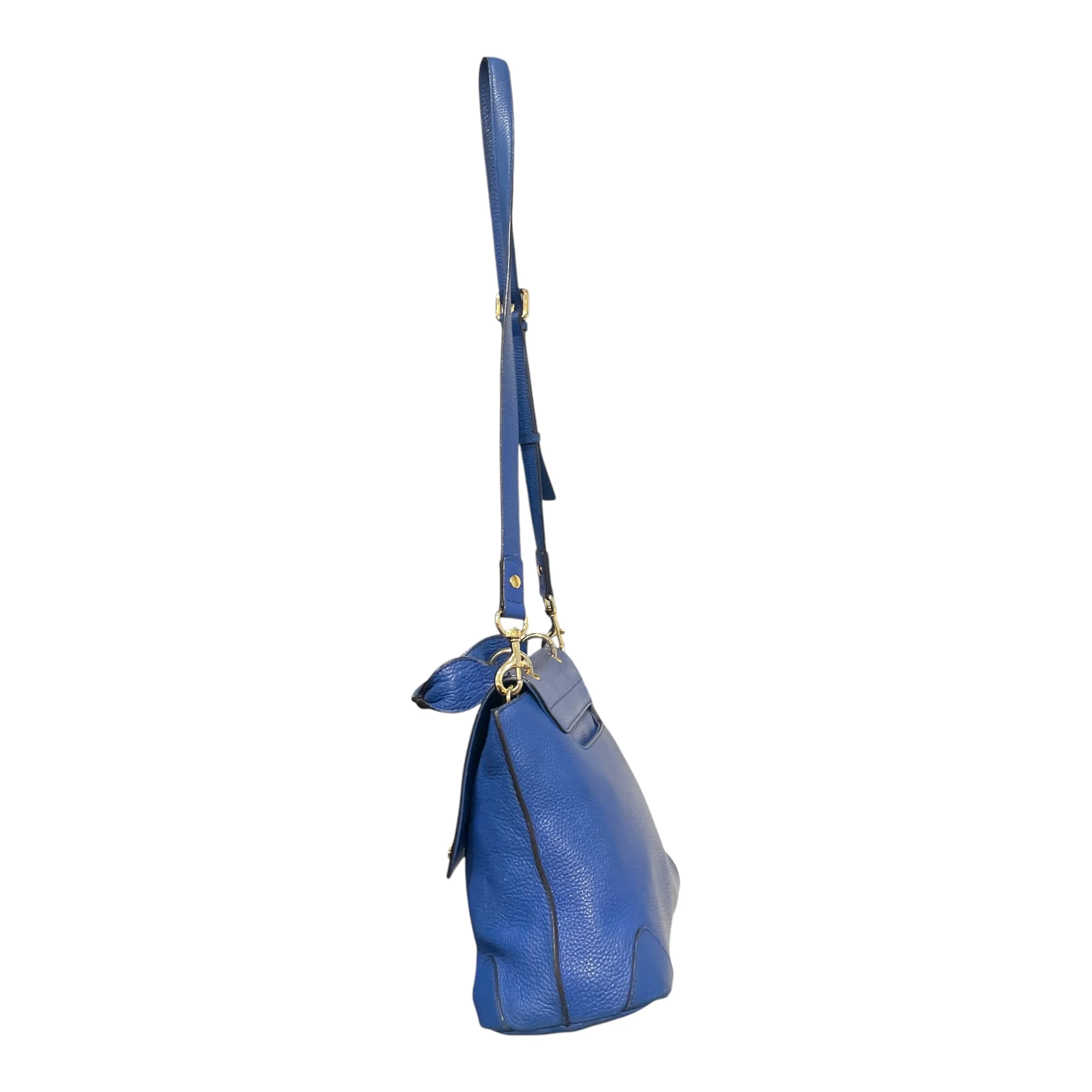 MCM/Clutch Bag/Leather/BLU/Leather handle bag Sky blue