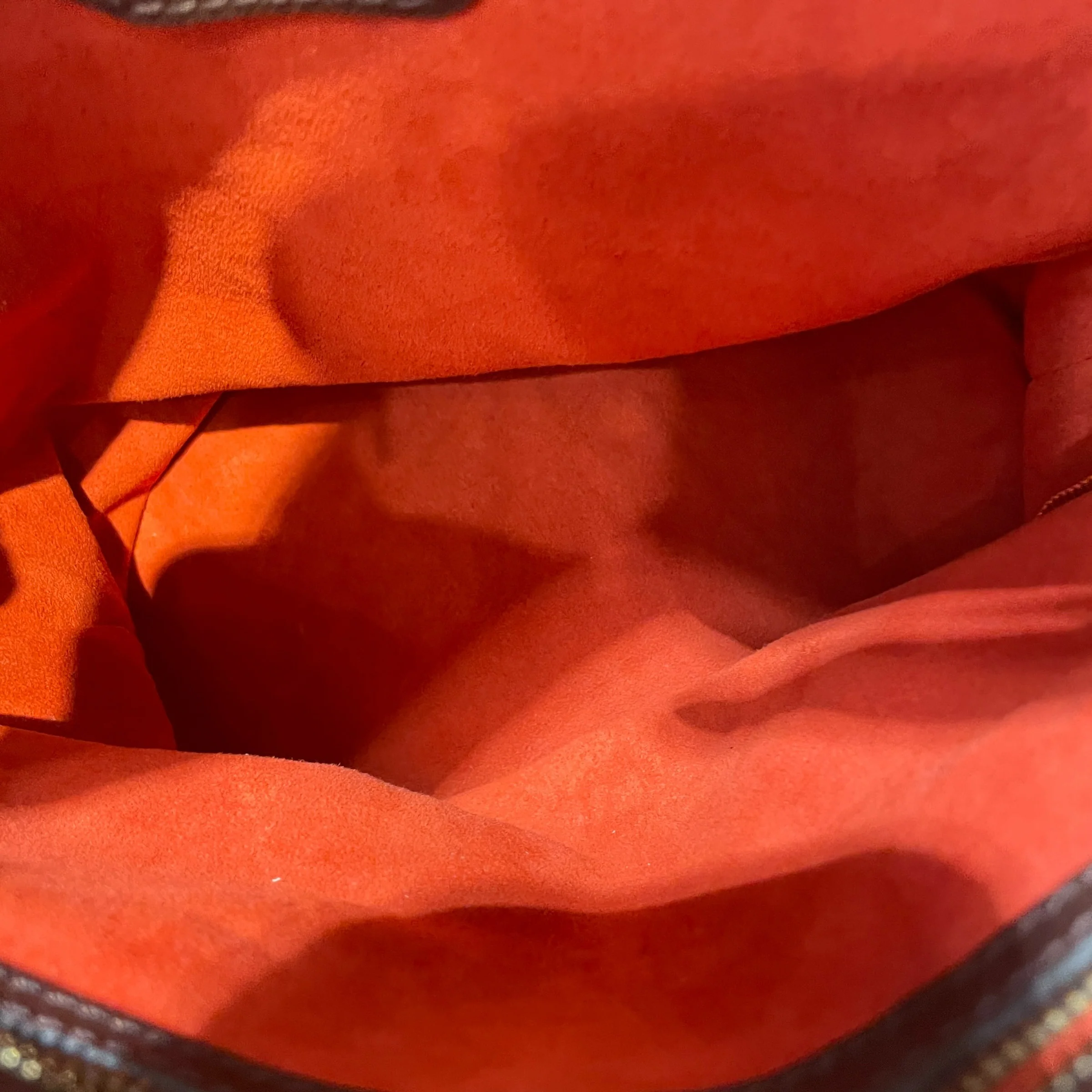 LOUIS VUITTON/Tote Bag/Monogram/Leather/BRW/Damier ebene Bucket bag