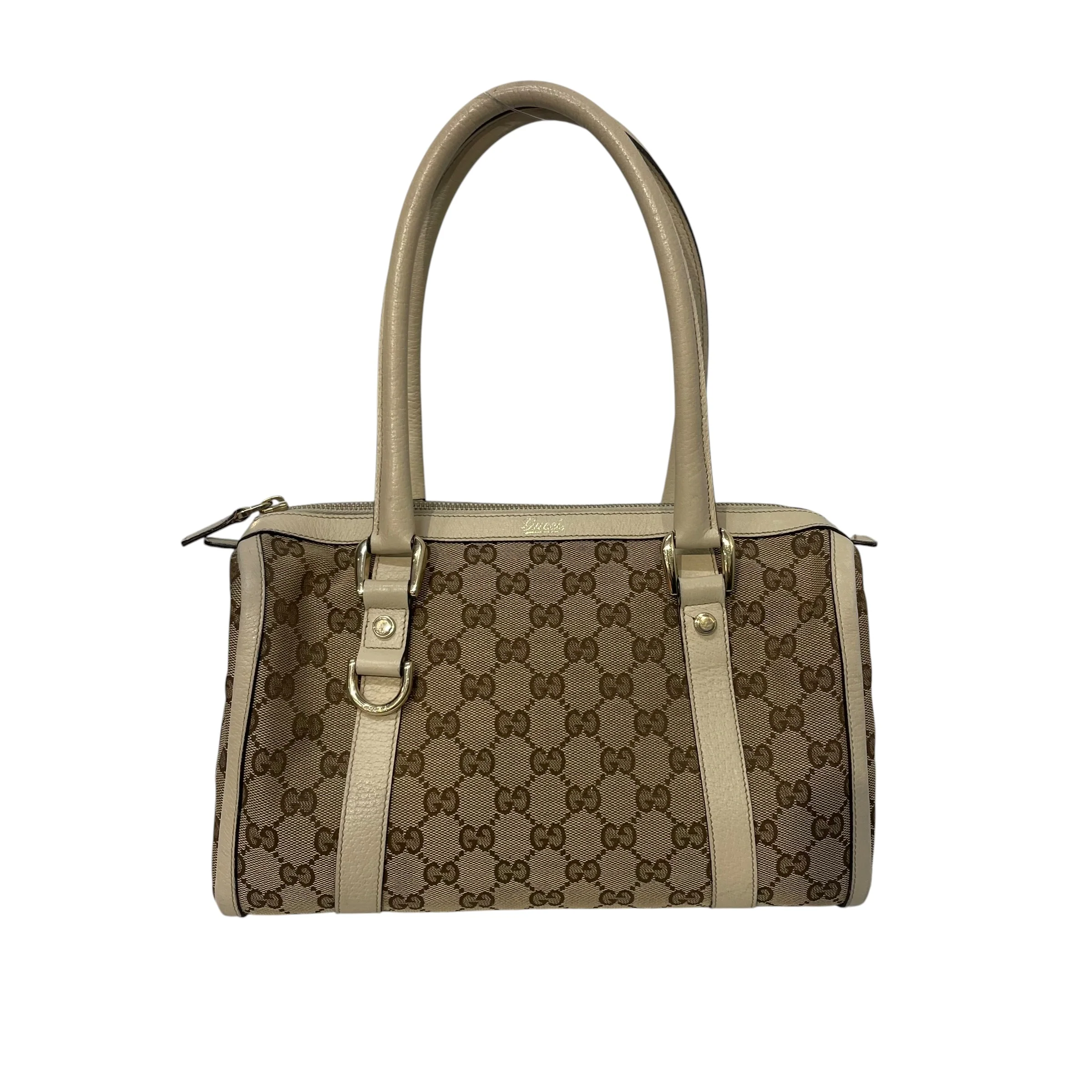 GUCCI/Hand Bag/Monogram/CRM/GG canvas  abbey boston bag