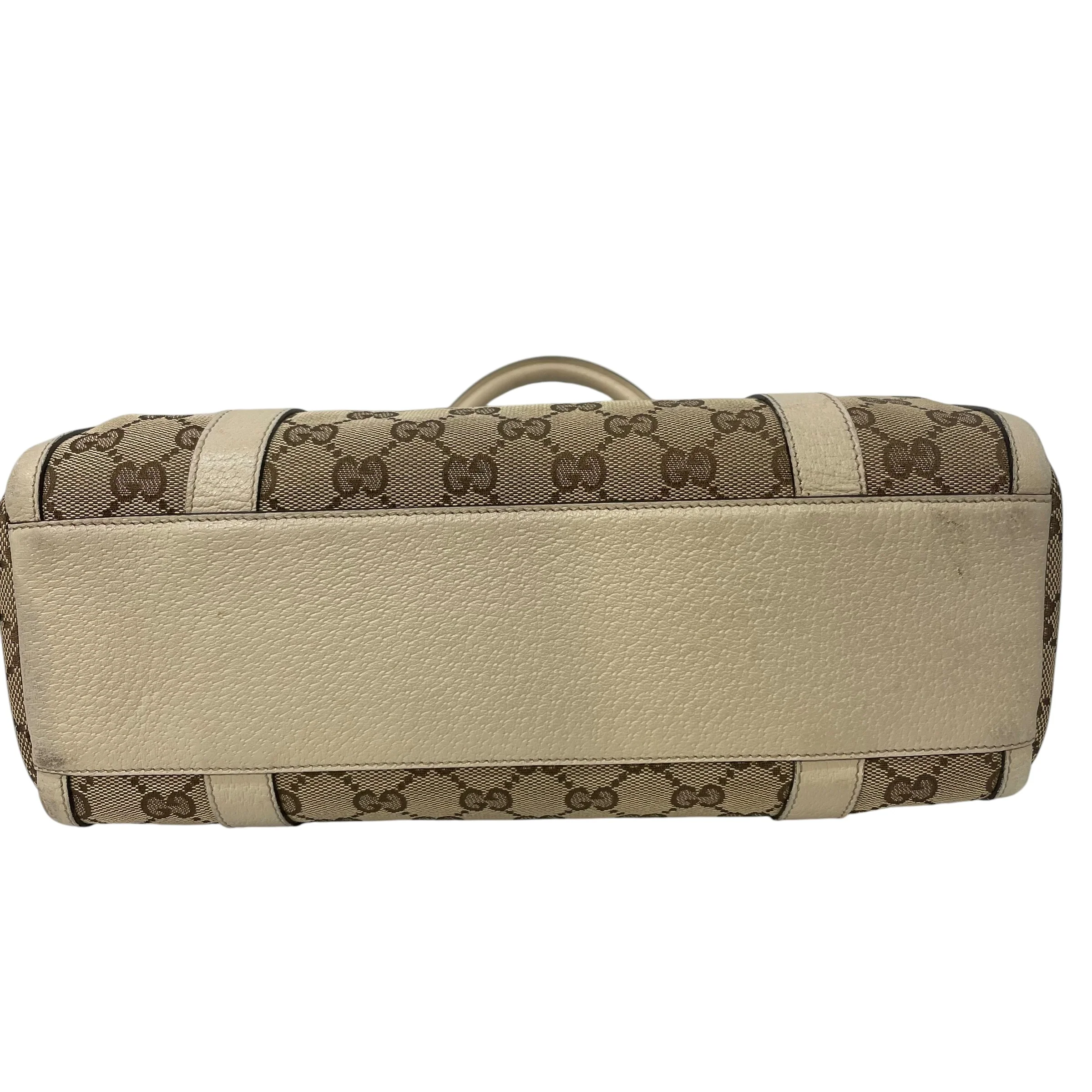 GUCCI/Hand Bag/Monogram/CRM/GG canvas  abbey boston bag