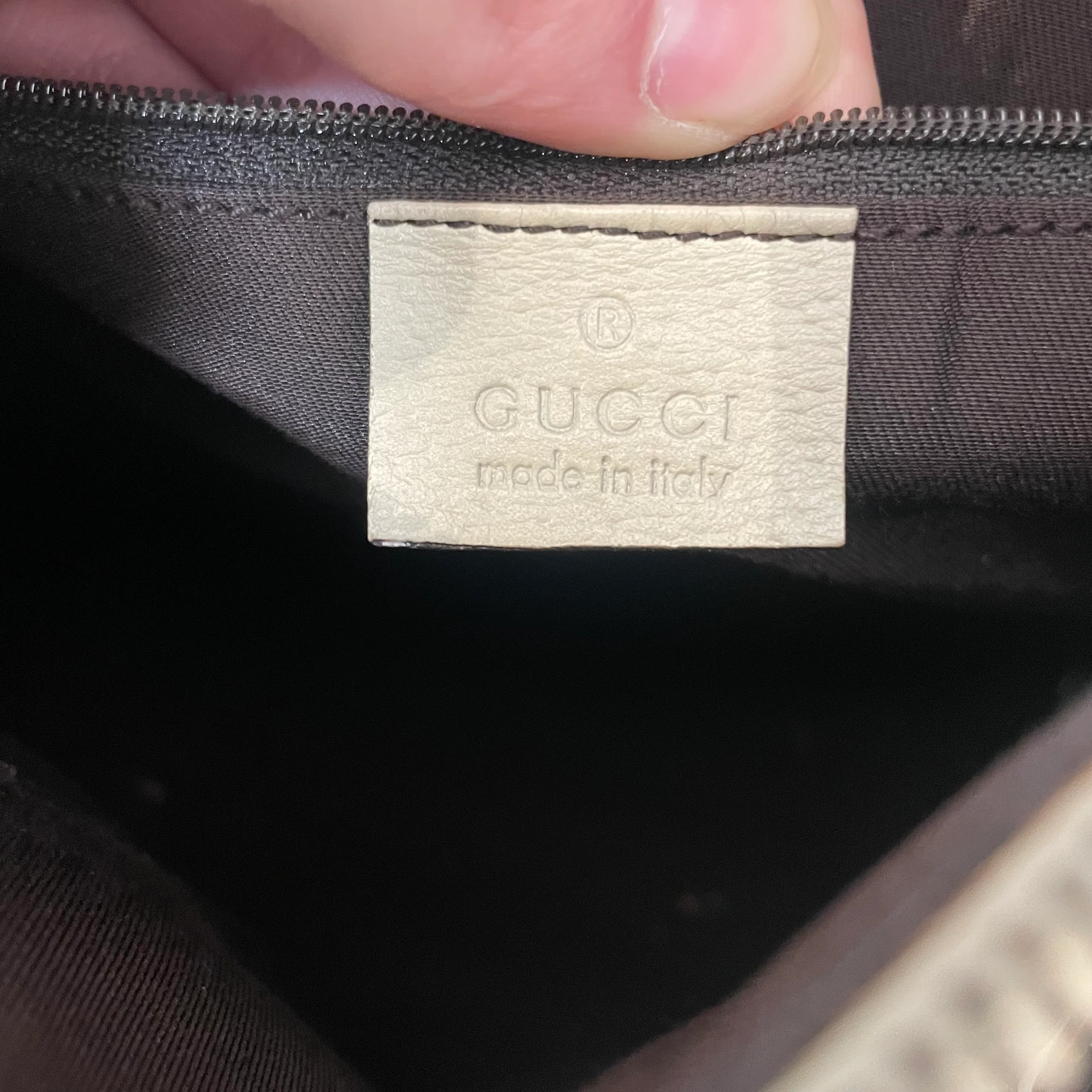 GUCCI/Hand Bag/Monogram/CRM/GG canvas  abbey boston bag