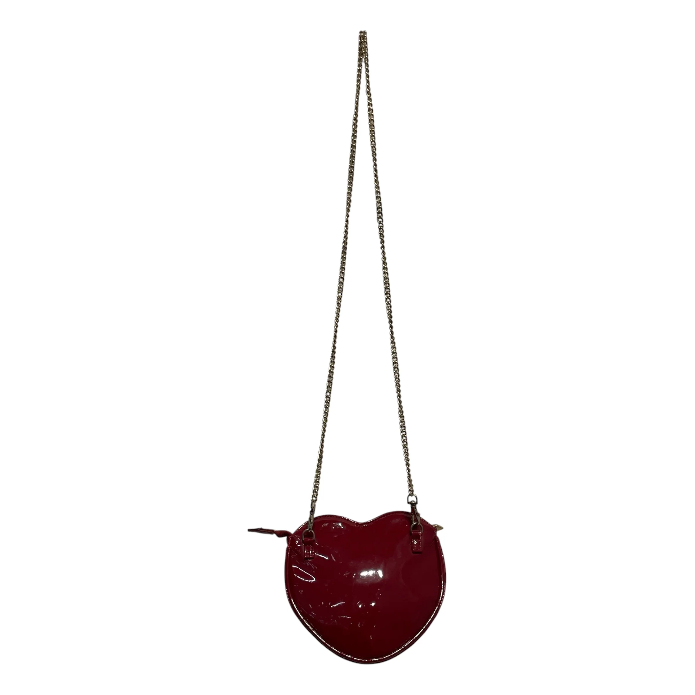 Vivienne Westwood/Hand Bag/Leather/RED/heart gold chain