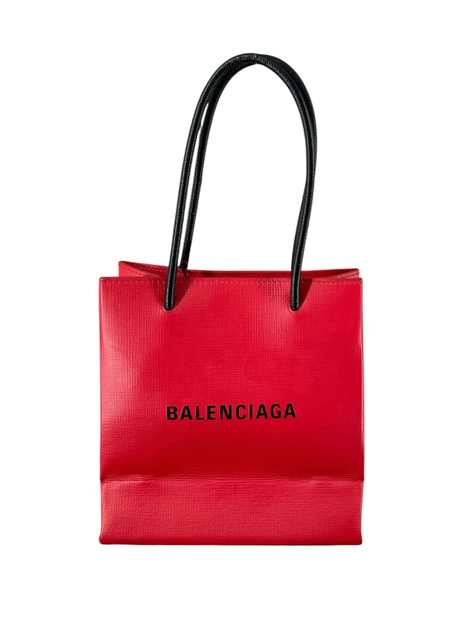 BALENCIAGA/Bag/Leather/RED/MINI TOTE SHOPPING BAG