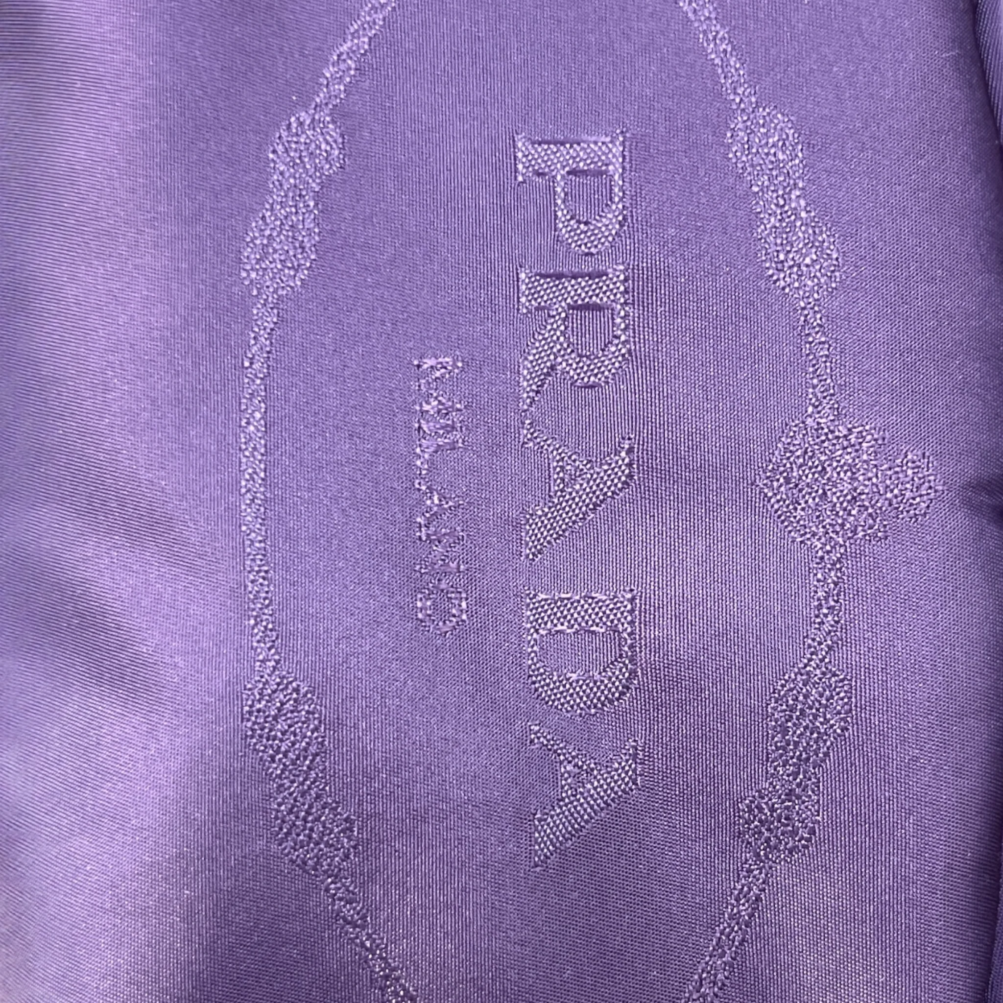 PRADA/Pouch/Nylon/PPL/PURPLE POUCH GOLD HARDWARE