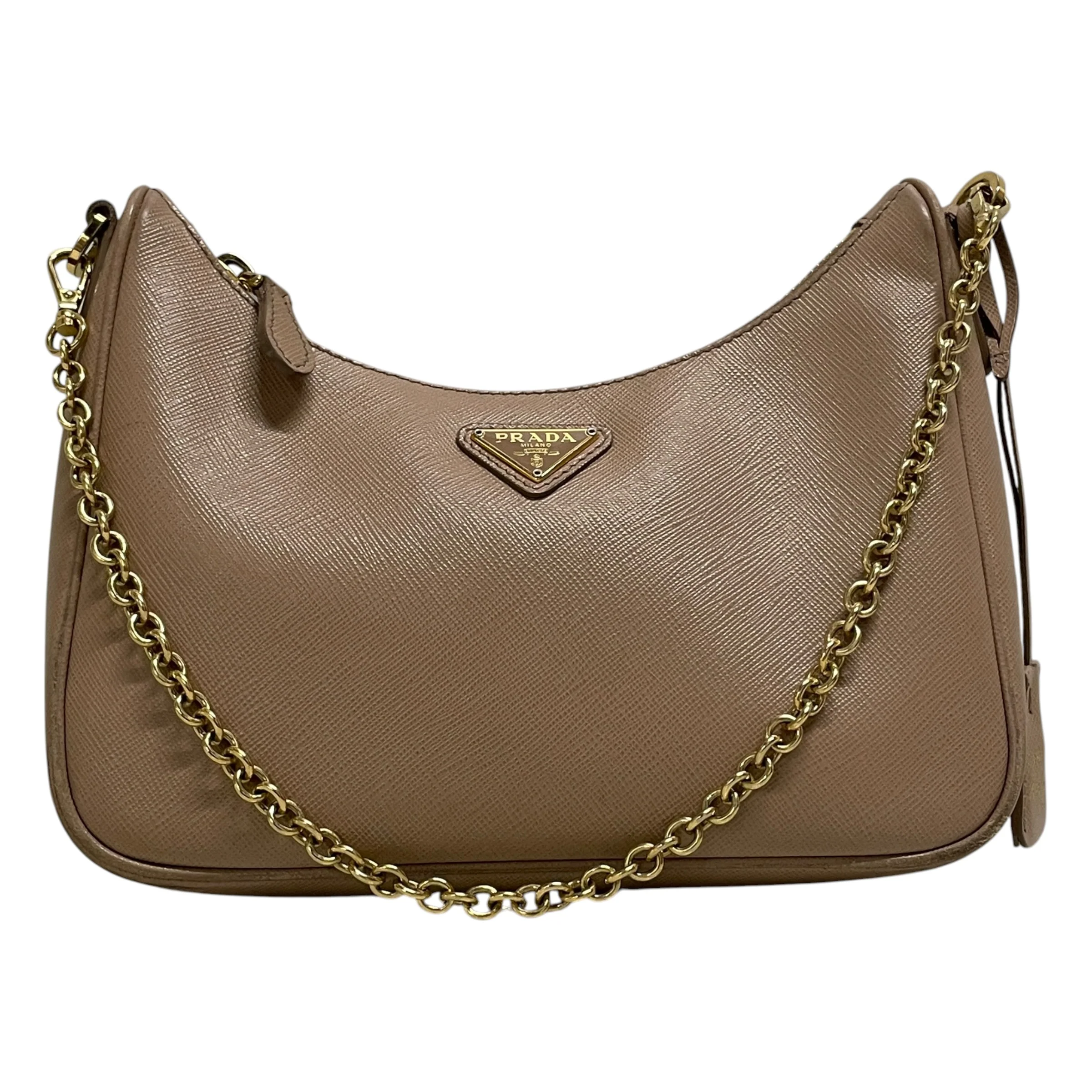 PRADA/Hand Bag/Leather/BEG/6JXHJQW
