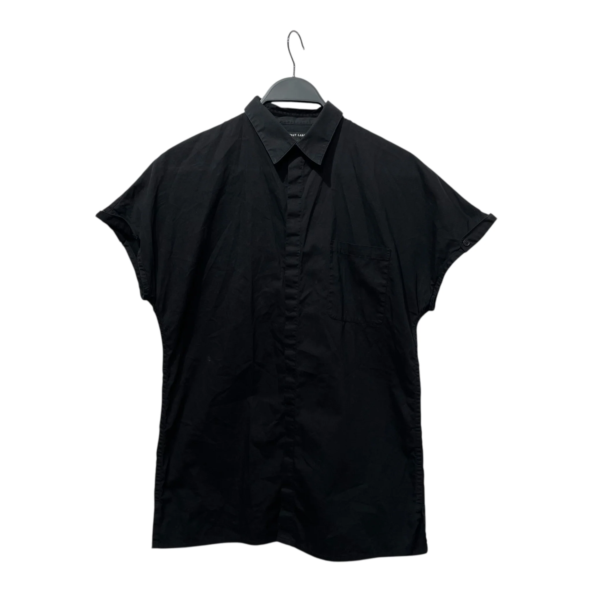 Helmut Lang/Shirt/S/Cotton/BLK/BAGGY TAPERED CUT