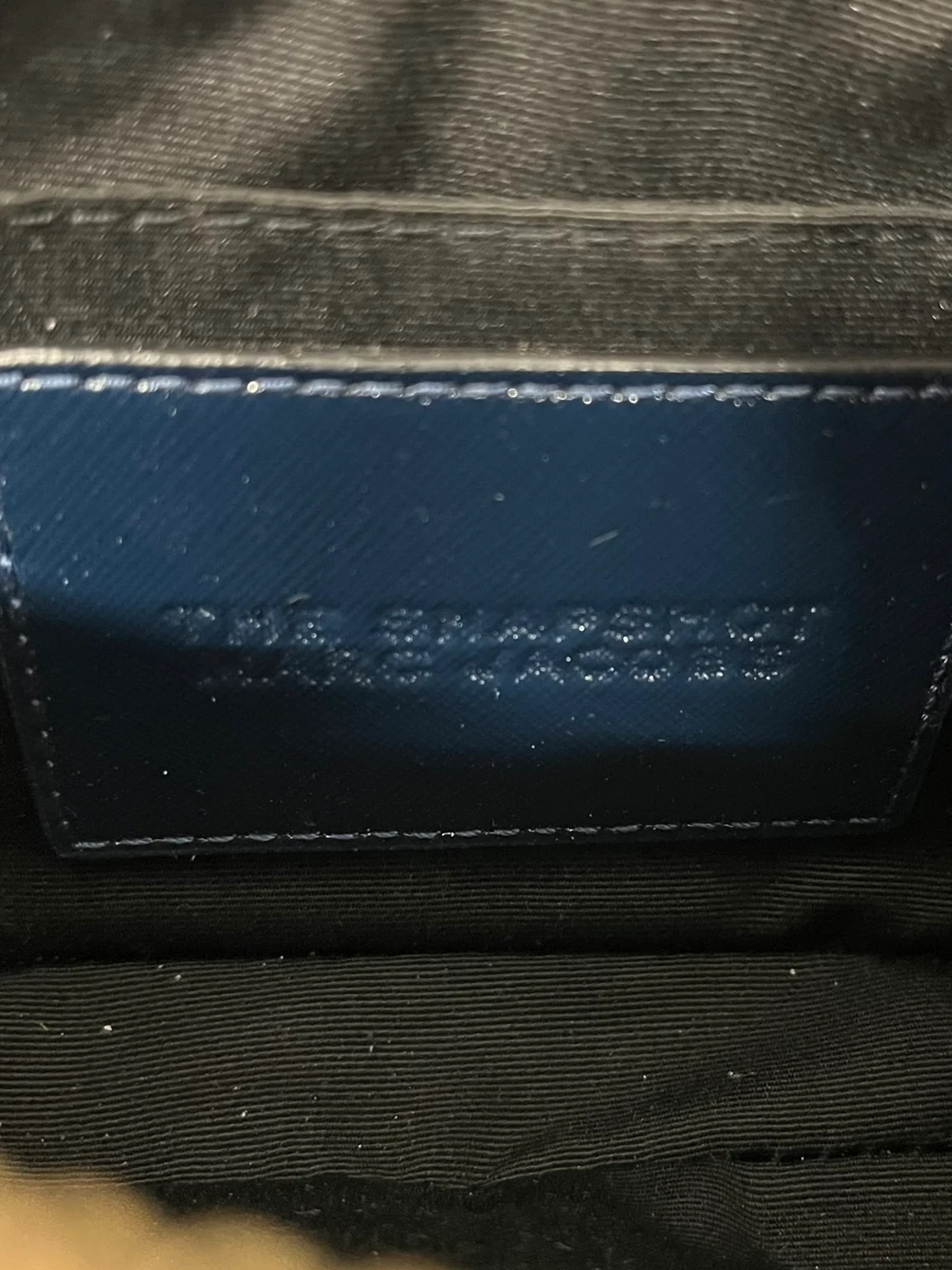 MARC JACOBS/Cross Body Bag/Leather/NVY/SNAPSHOT W GOLD LOGO