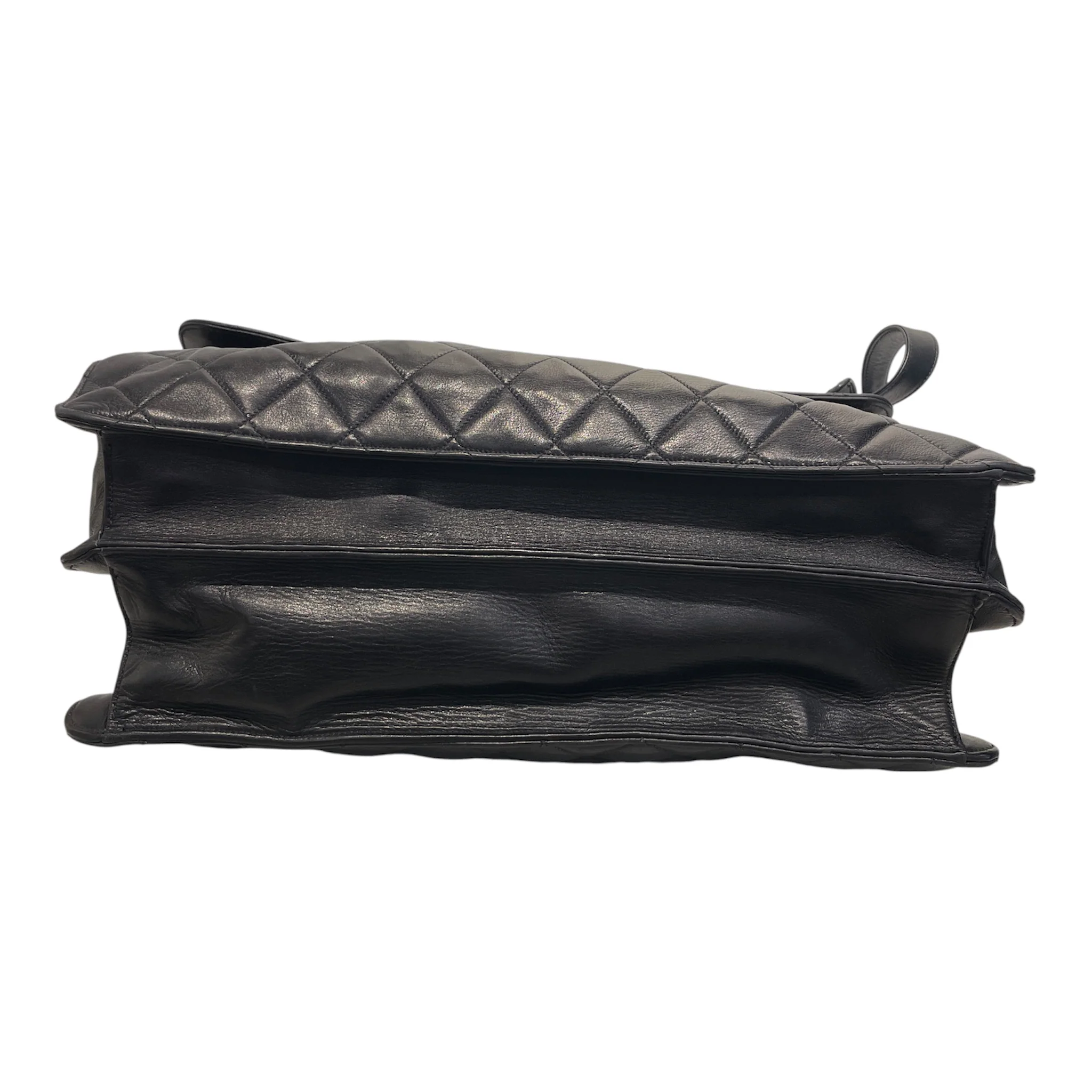 CHANEL/Briefcase/Lambskin/BLK/Quilted CC Briefca
