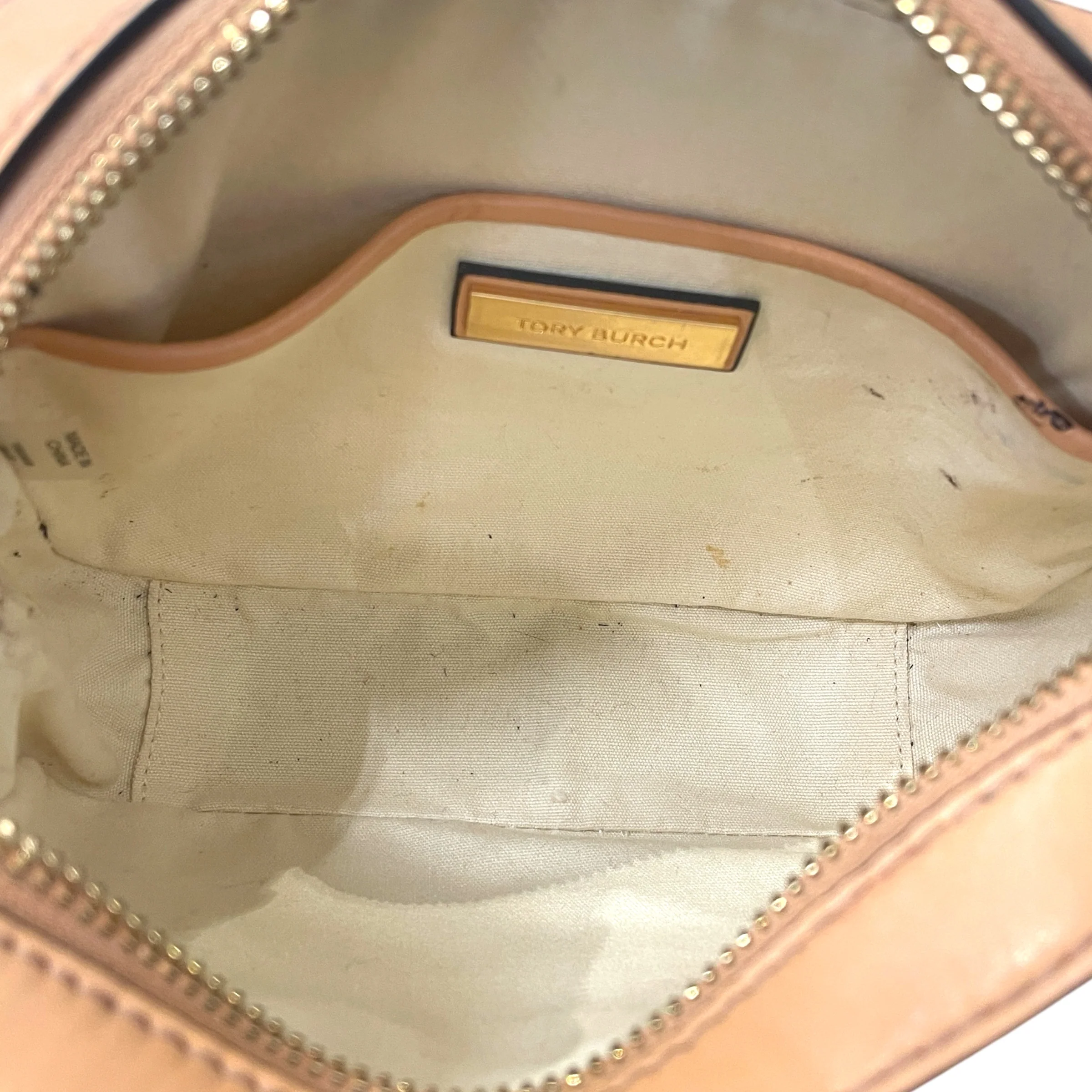 TORY BURCH/Cross Body Bag/Stripe/Leather/MLT/MCGRAW STIPE CAMERA BAG
