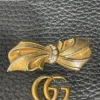 GUCCI/Cross Body Bag/Leather/BLK/Bow Wallet On Chain