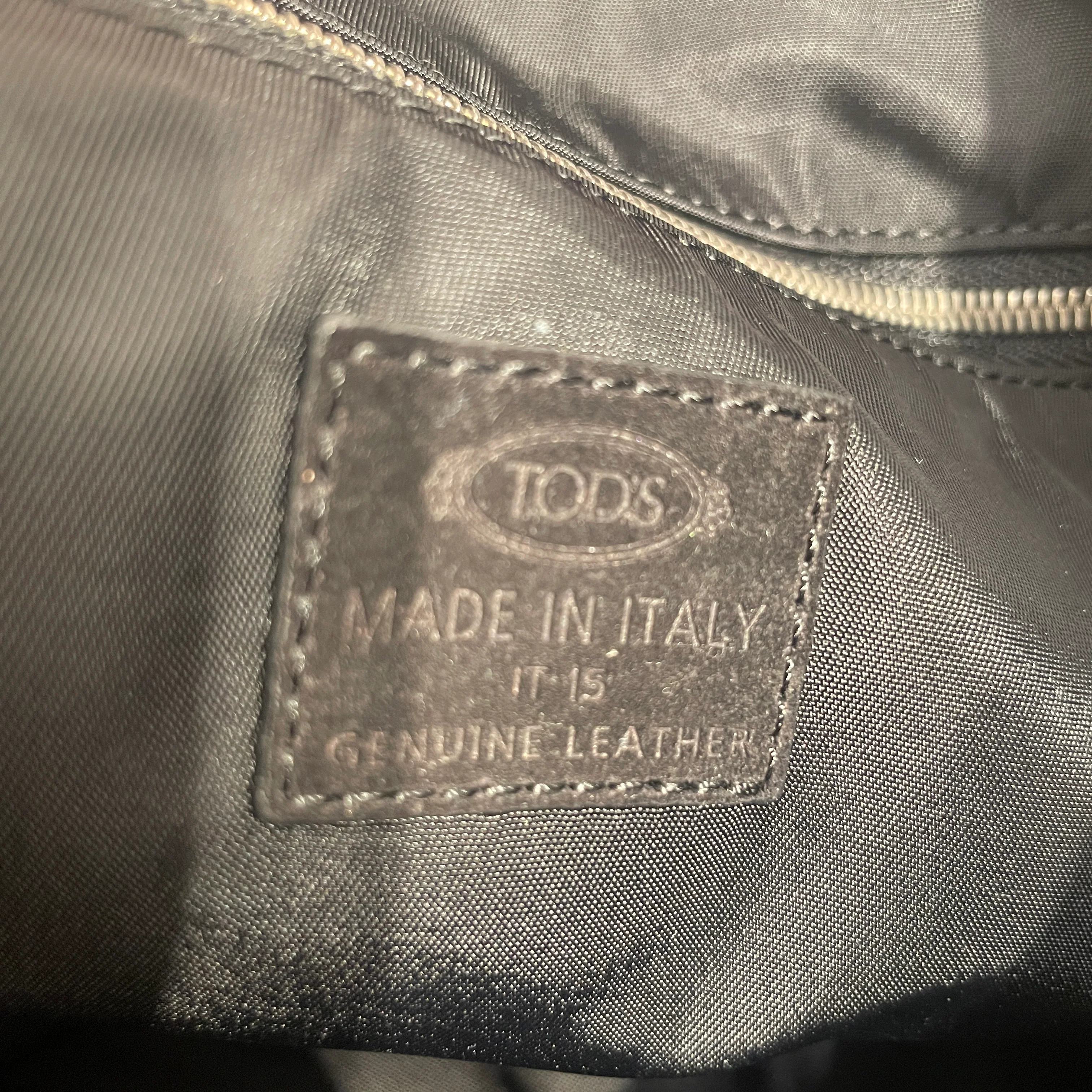TOD'S/Hand Bag/Cotton/BLK/