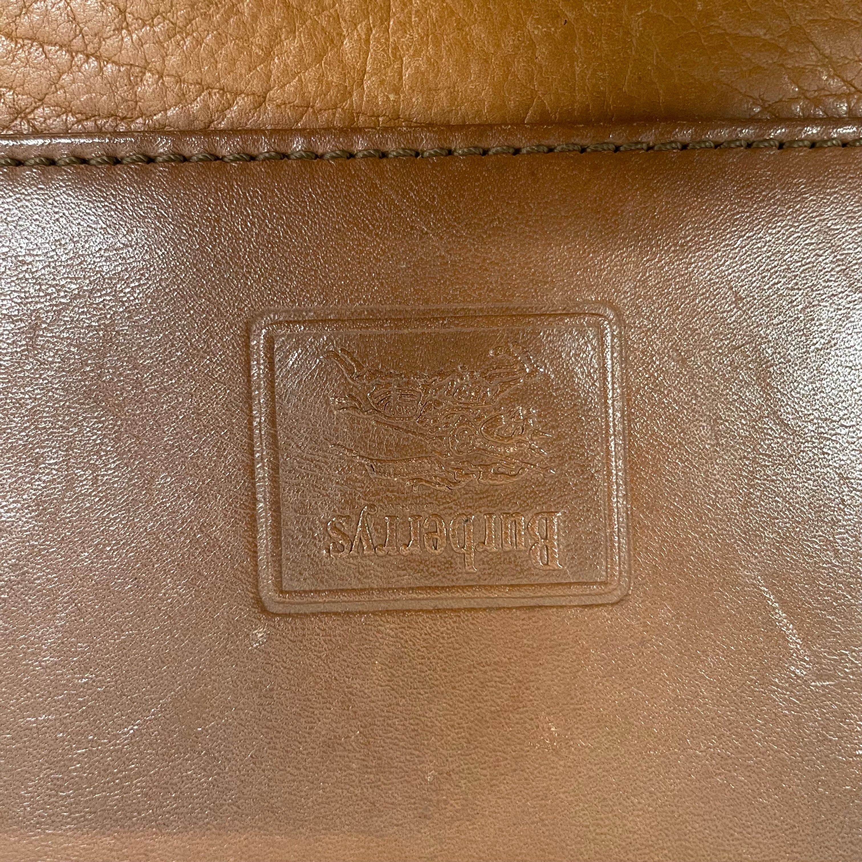 BURBERRYS/Bag/Leather/BRW/VINTAGE LIGHT BRW/GREY PLAID