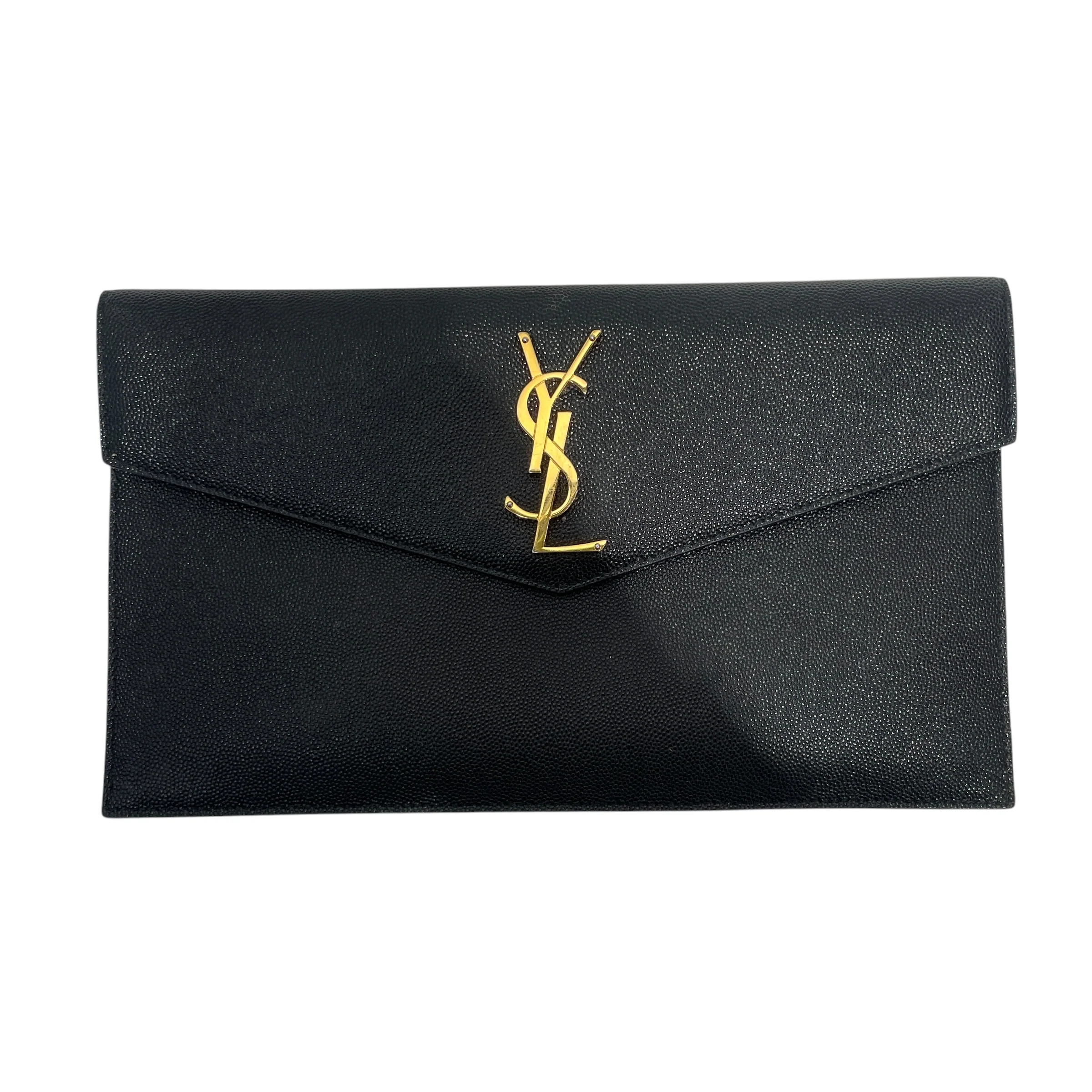 SAINT LAURENT/Clutch Bag/Leather/BLK/