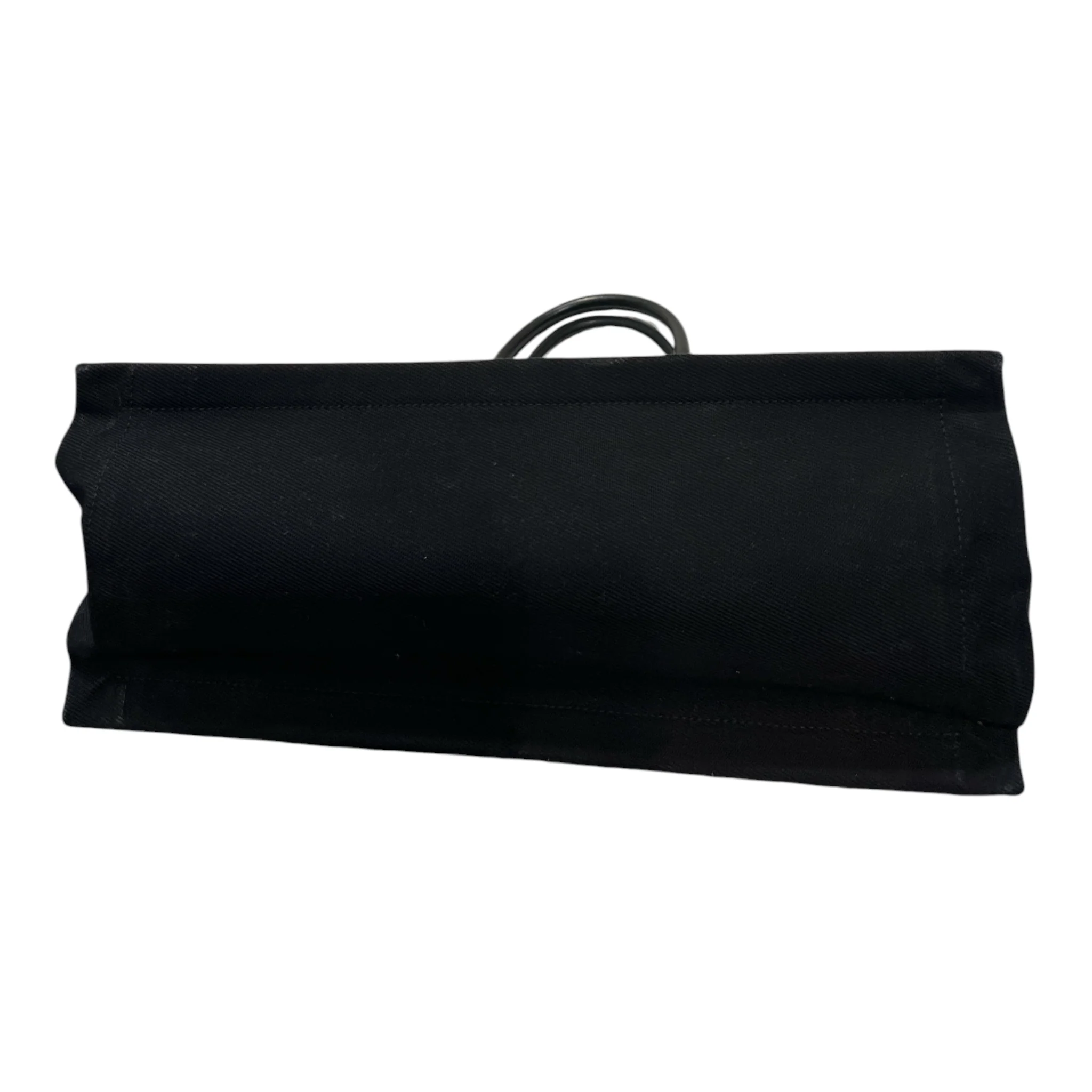 YVES SAINT LAURENT rive gauche/Tote Bag/Cotton/BLK/NORTH/SOUTH CANVAS TOTE