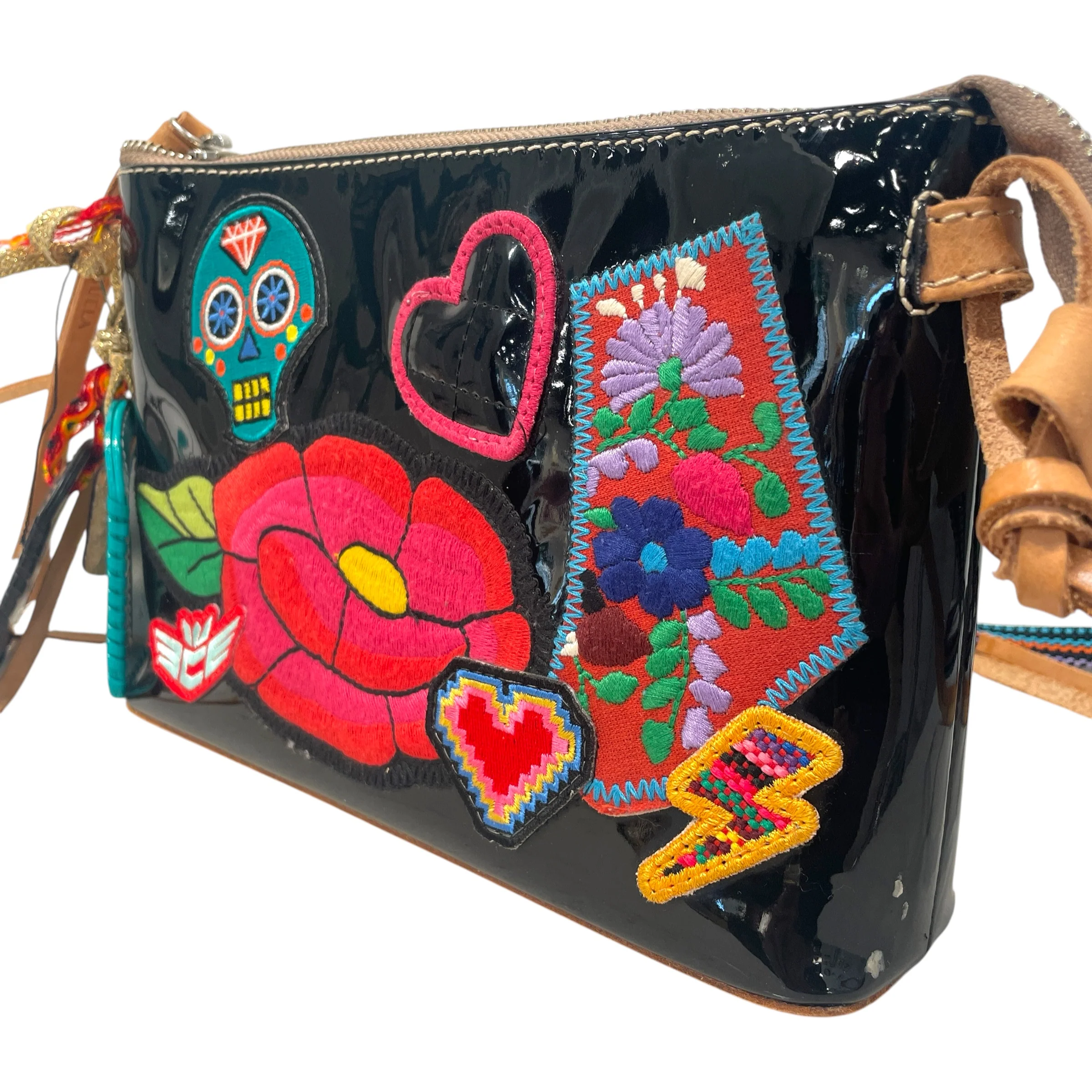 Consuela/Cross Body Bag/Floral Pattern/Leather/PNK/Poppy Downtown