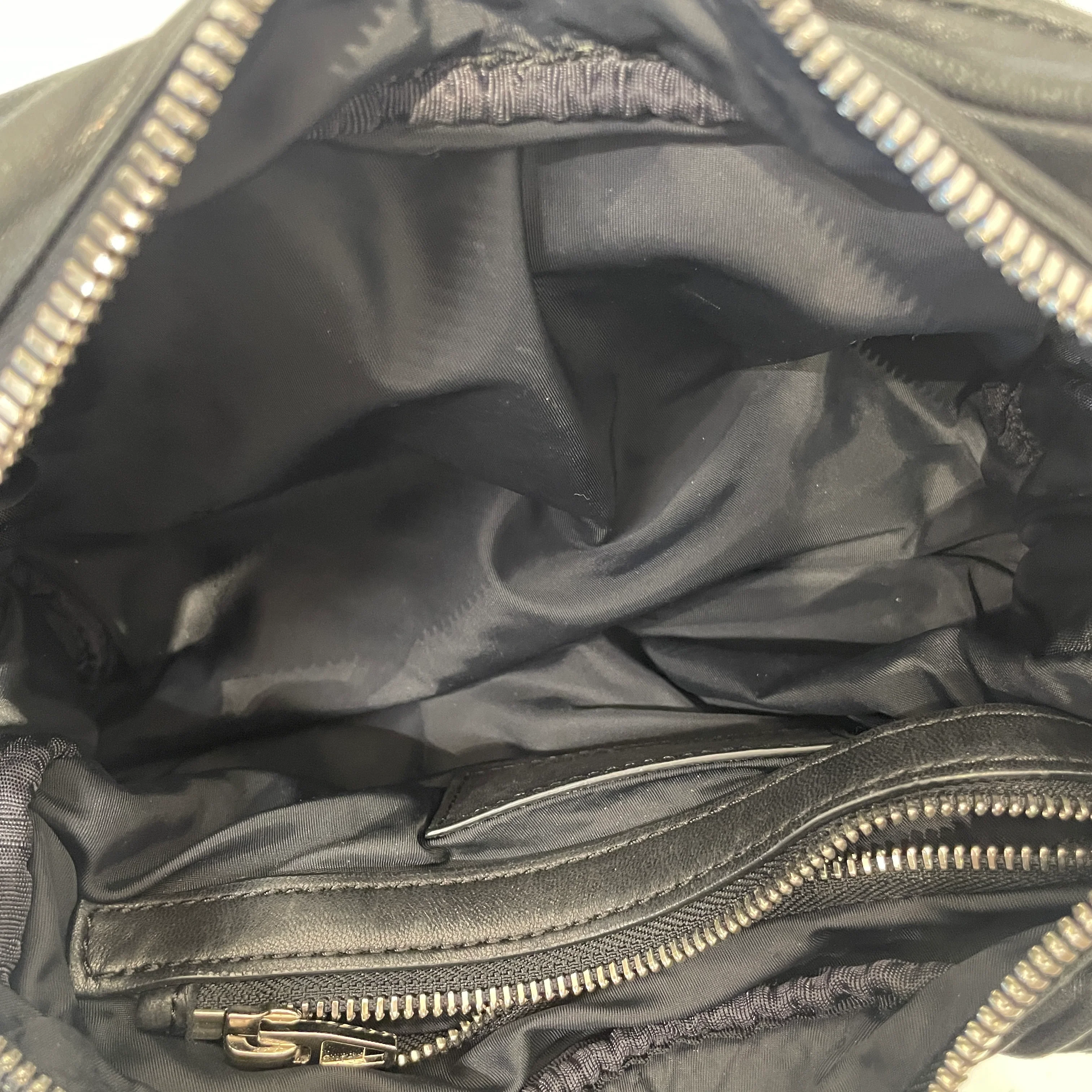 Alexander Wang/Cross Body Bag/Leather/BLK/SILVER CHAIN STRAP
