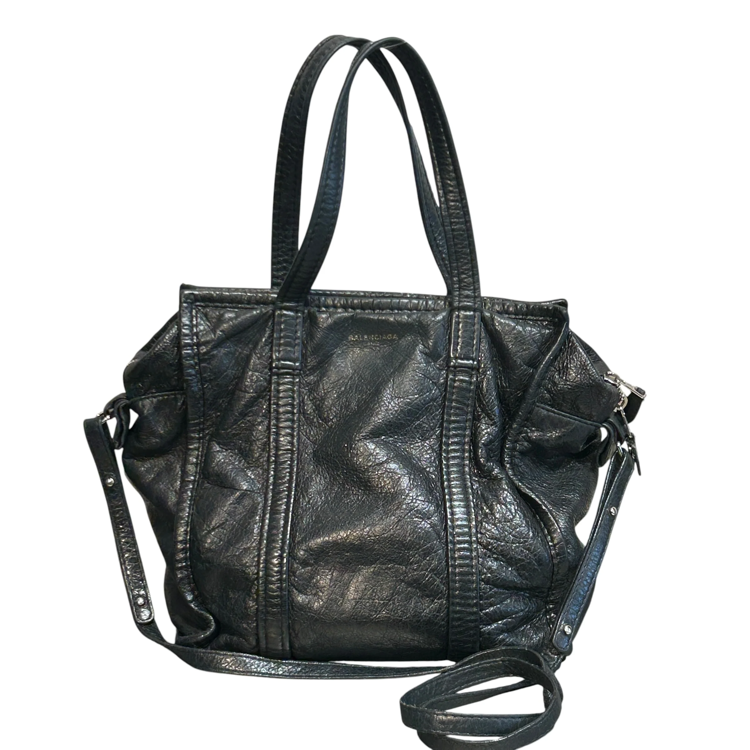 BALENCIAGA/Tote Bag/Leather/BLK/Bazar Tote Shopping Bag