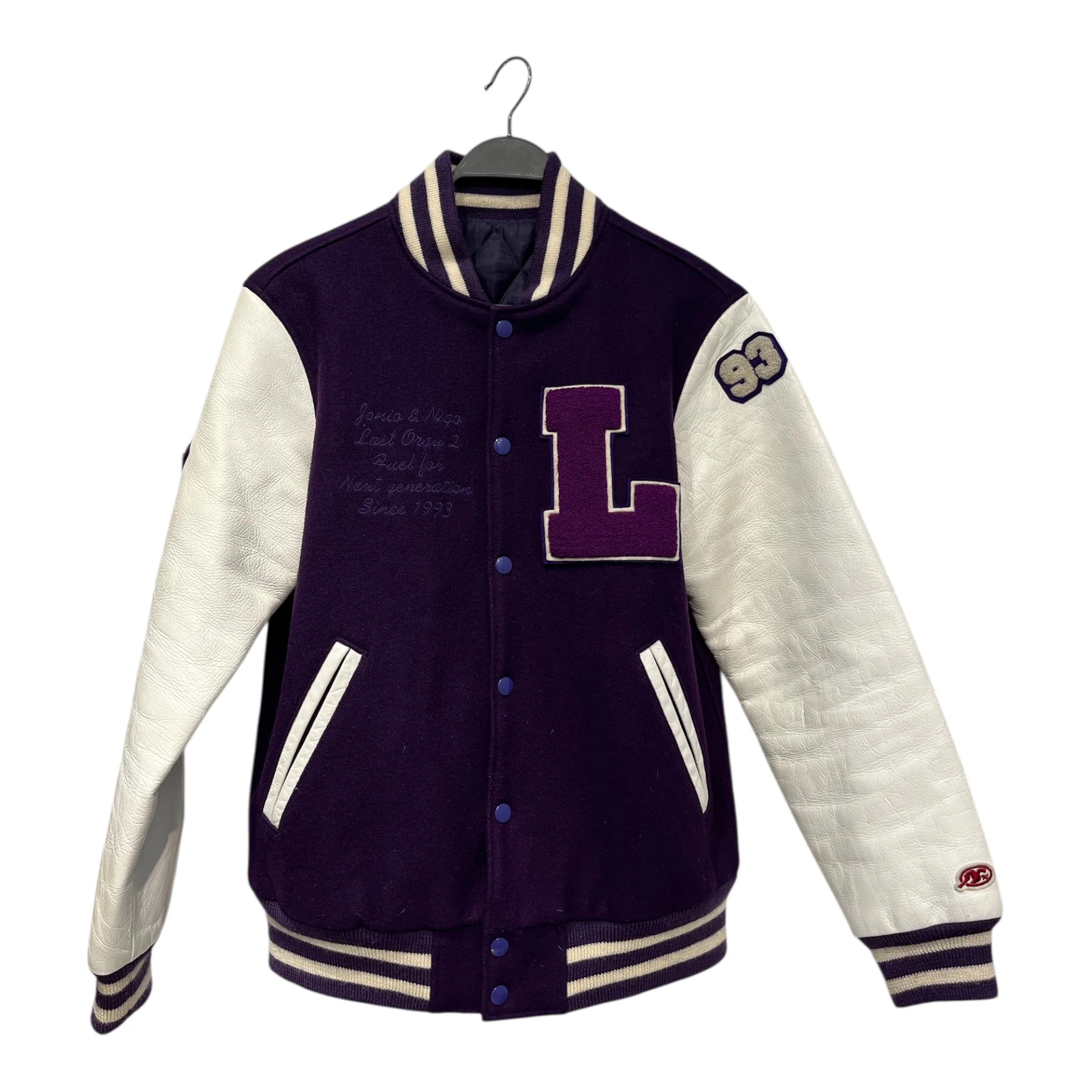 166-a-bathing-ape-undercover-baseball-jkt-m-leather-ppl--1.webp A BATHING APE/UNDERCOVER/Baseball Jkt/M/Leather/PPL/