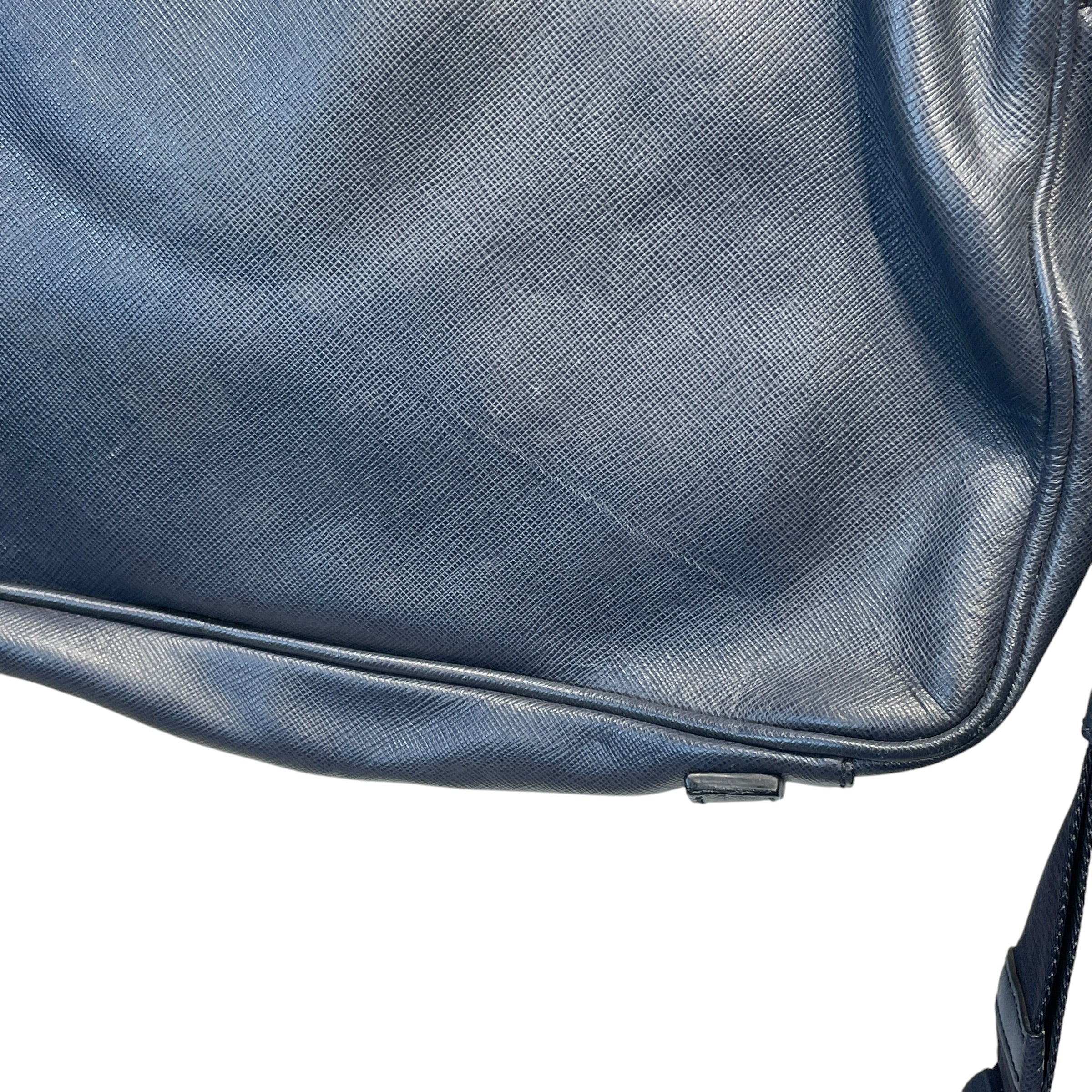 PRADA/Bag/Leather/NVY/STAFFIANO TRAVEL LEATHER