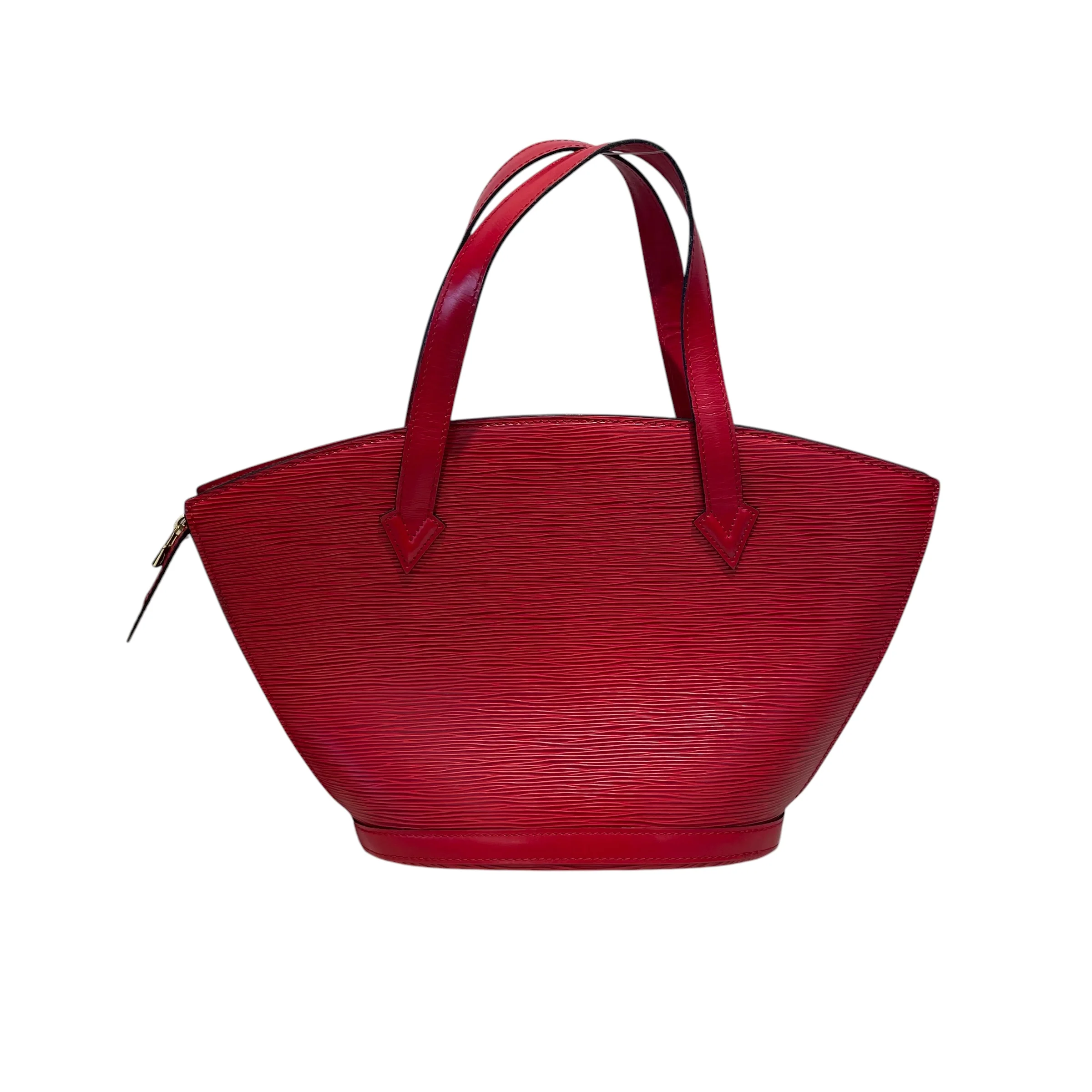 LOUIS VUITTON/Hand Bag/Leather/RED/St Jacques PM