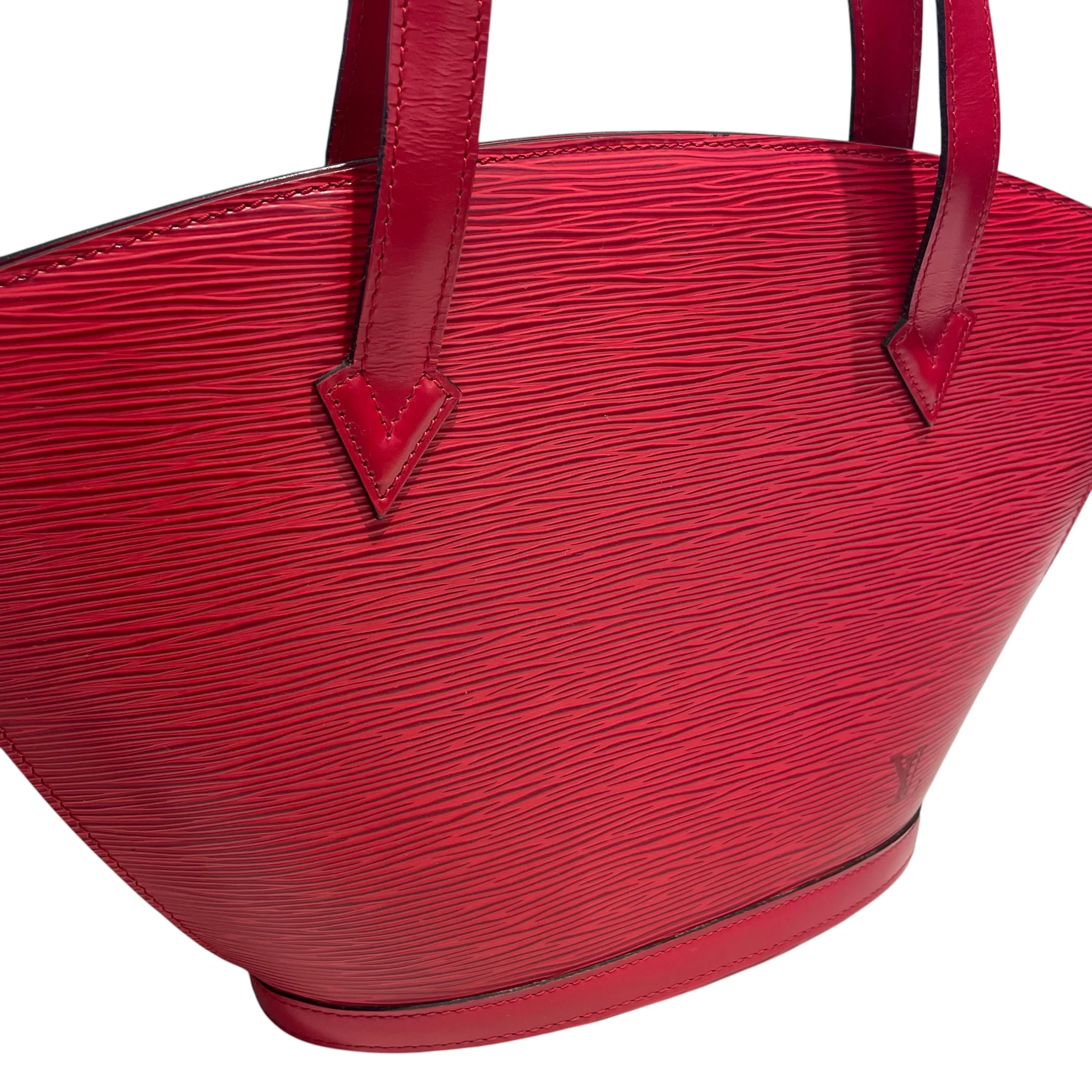 LOUIS VUITTON/Hand Bag/Leather/RED/St Jacques PM