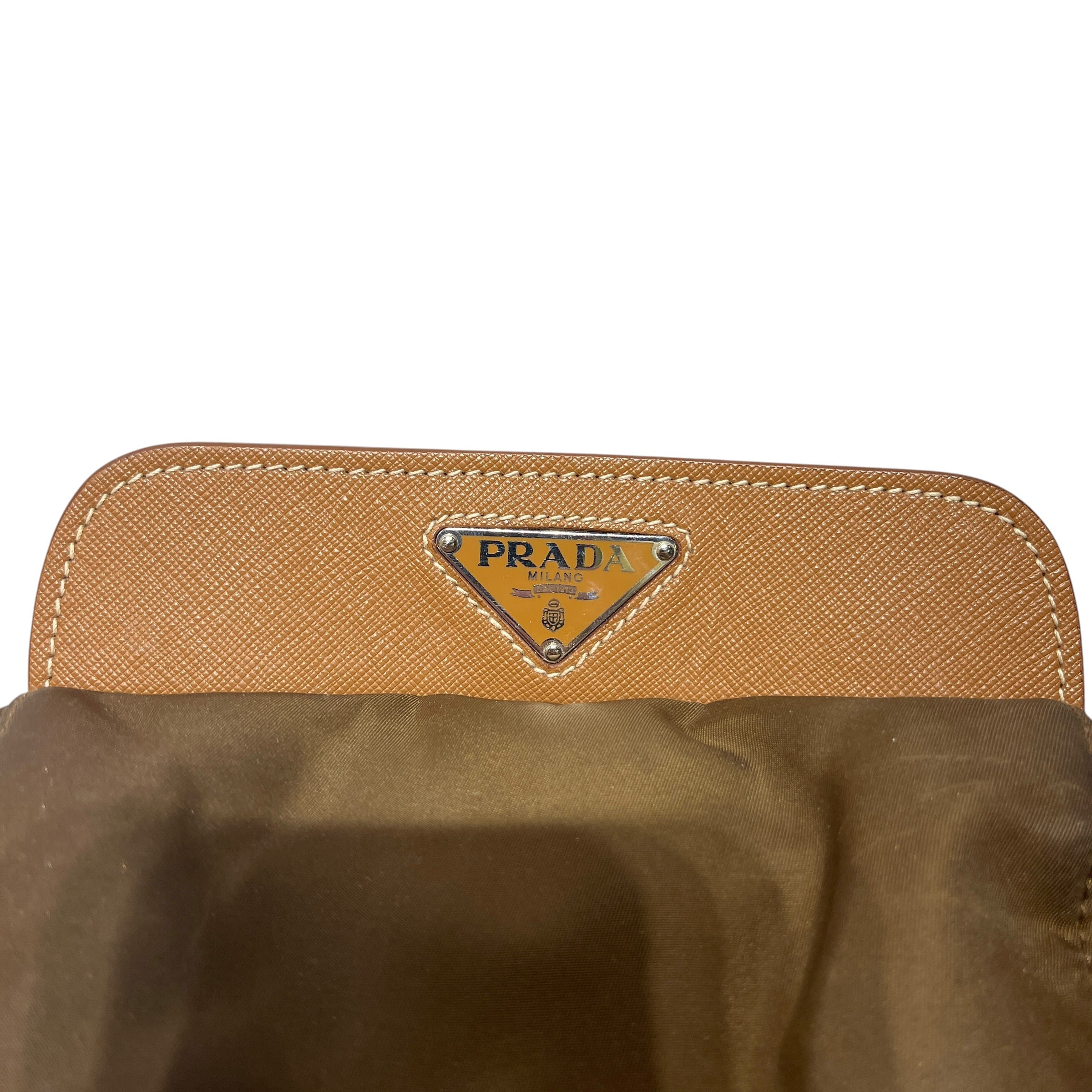 PRADA/Backpack/Nylon/BRW/TESSUTO BUCKLE POCKET