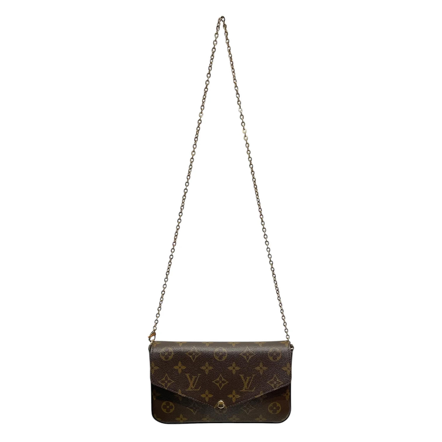 LOUIS VUITTON/Hand Bag/Monogram/Leather/BRW/FELICIE POCHETTE