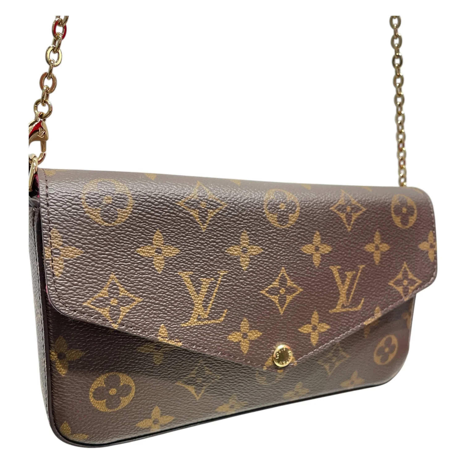 LOUIS VUITTON/Hand Bag/Monogram/Leather/BRW/FELICIE POCHETTE
