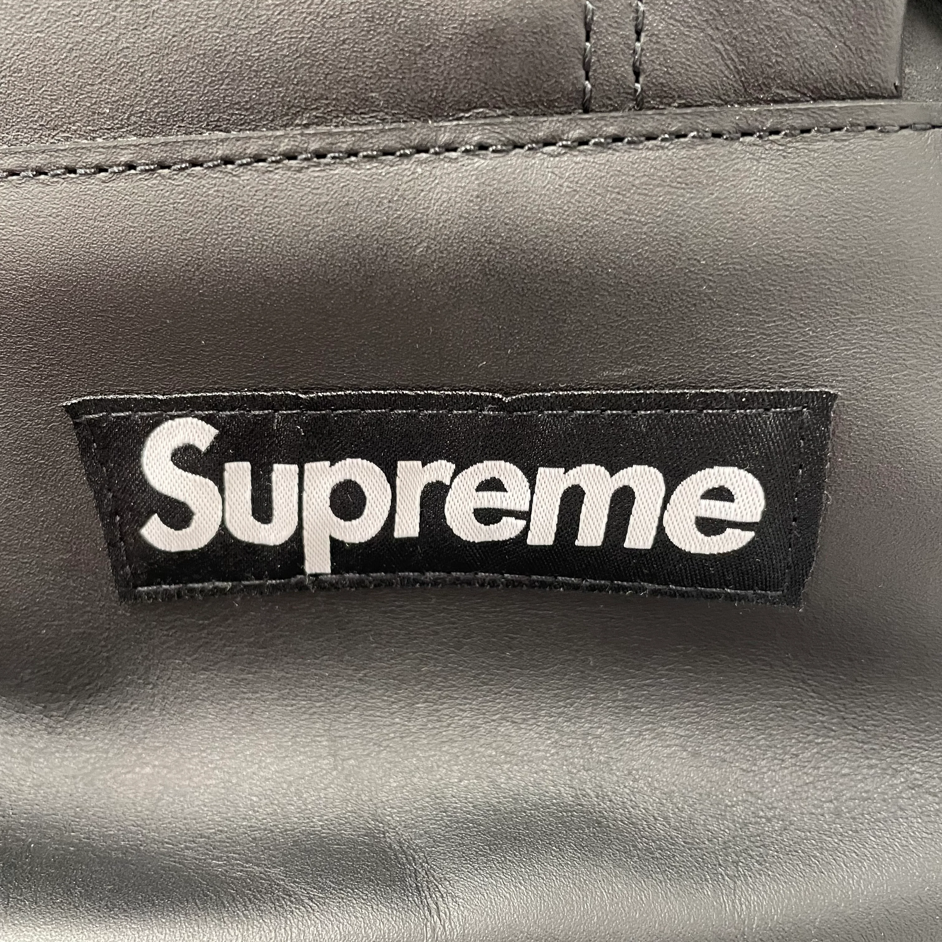 Supreme/Backpack/Leather/BLK/