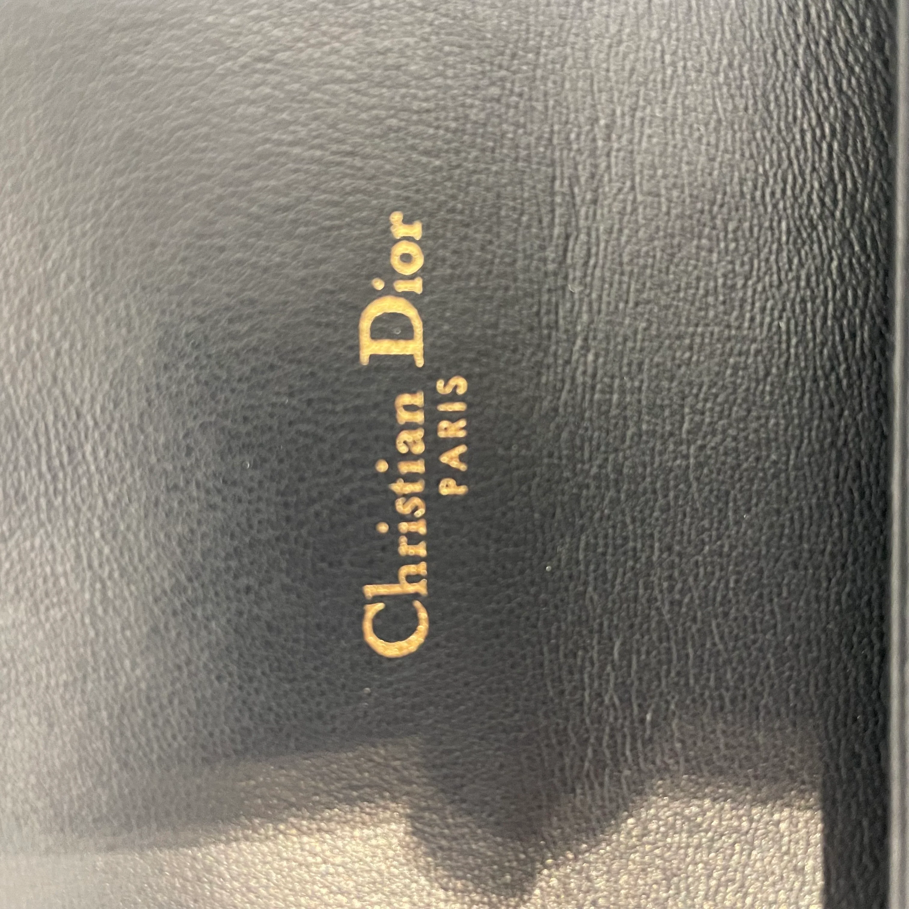 Christian Dior/Pouch/Monogram/Cotton/BLU/oblique jacquard wallet