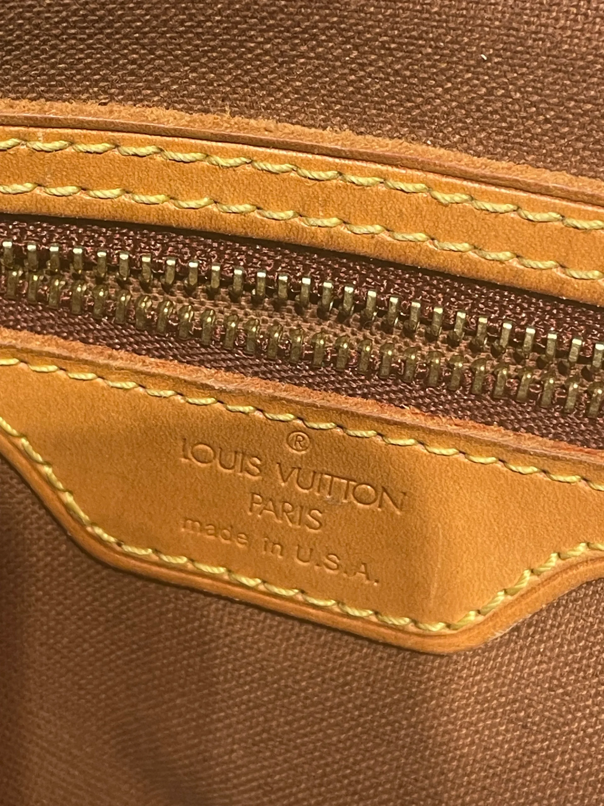LOUIS VUITTON/Tote Bag/Monogram/Leather/BRW/Cabas piano