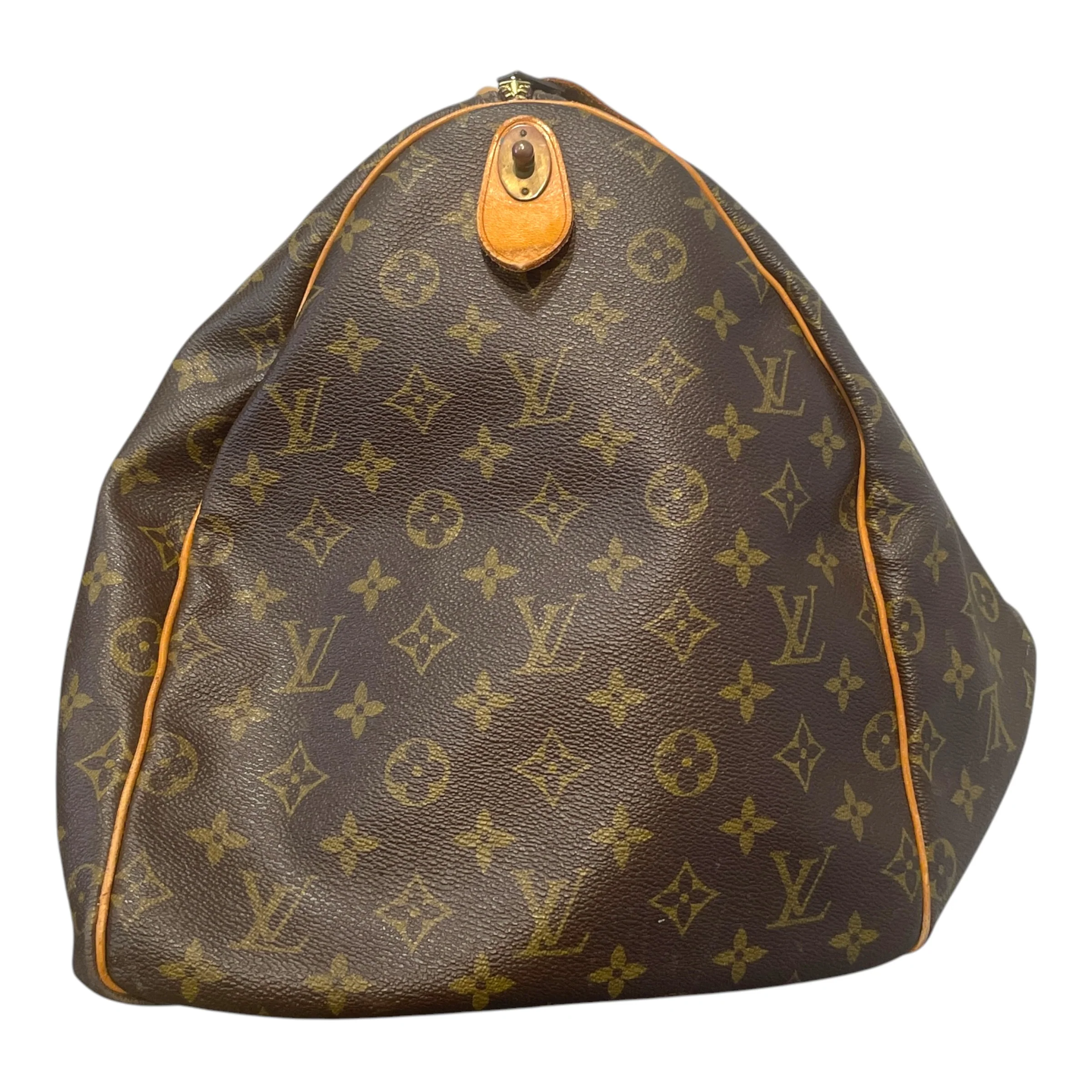 LOUIS VUITTON/Luggage/Monogram/Leather/BRW/Keepall Bandouliere