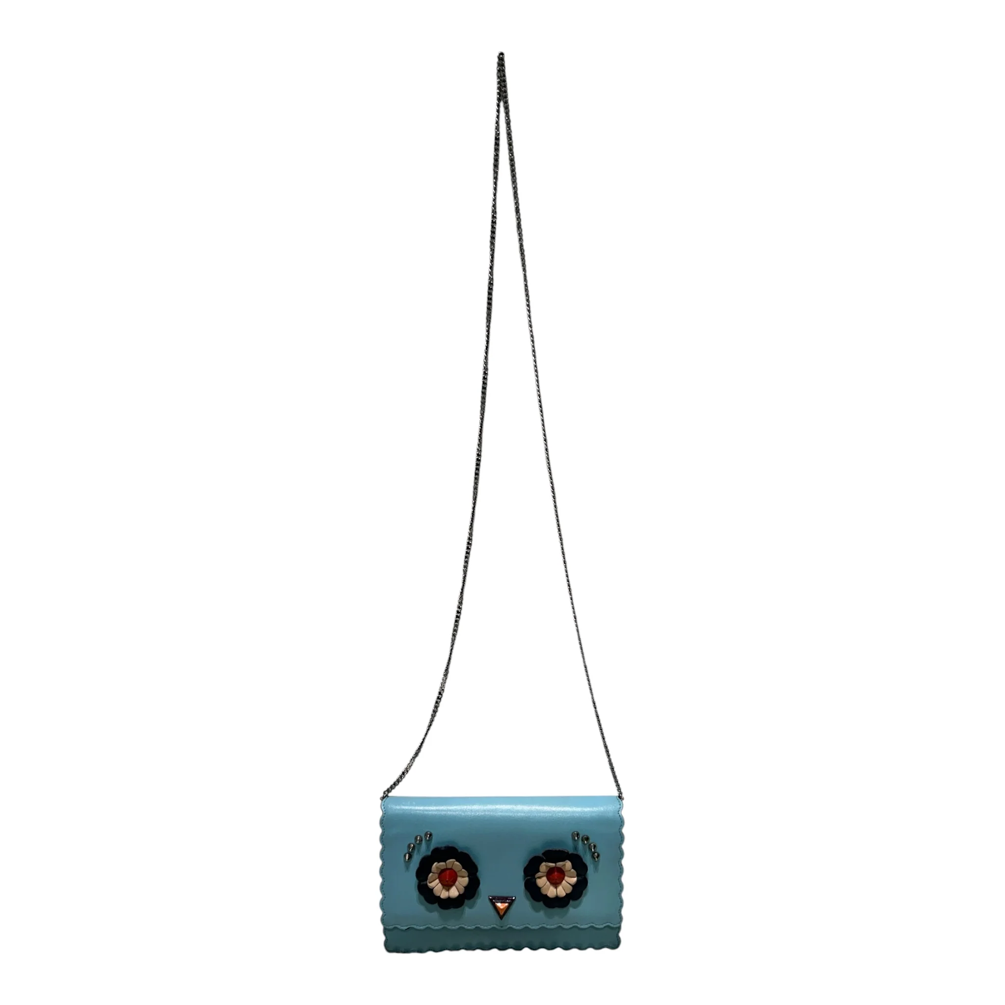 FENDI/Pouch/Graphic/Leather/BLU/OWL SWAG
