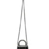 BALENCIAGA/Cross Body Bag/Leather/SLV/PATENT HOURGLASS MINI