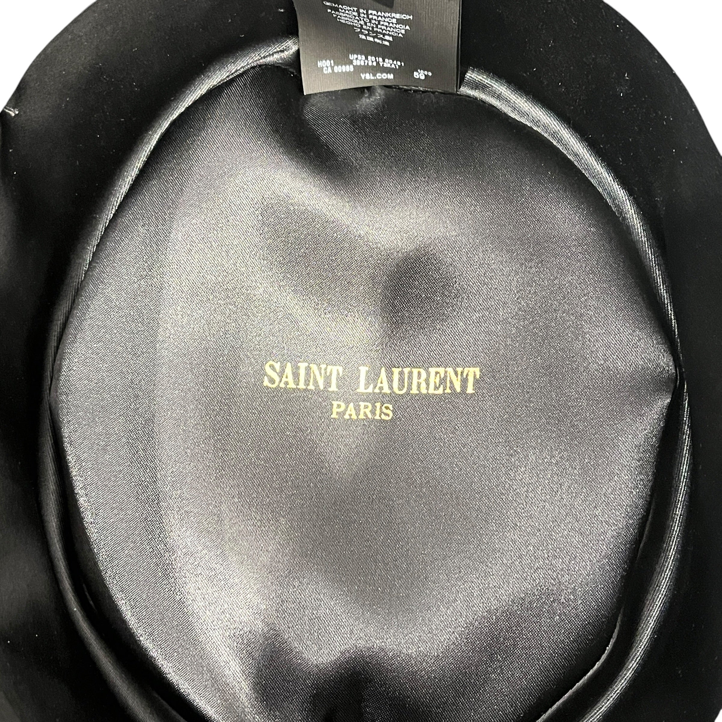 SAINT LAURENT/Hat/BLK/RABBIT FELT
