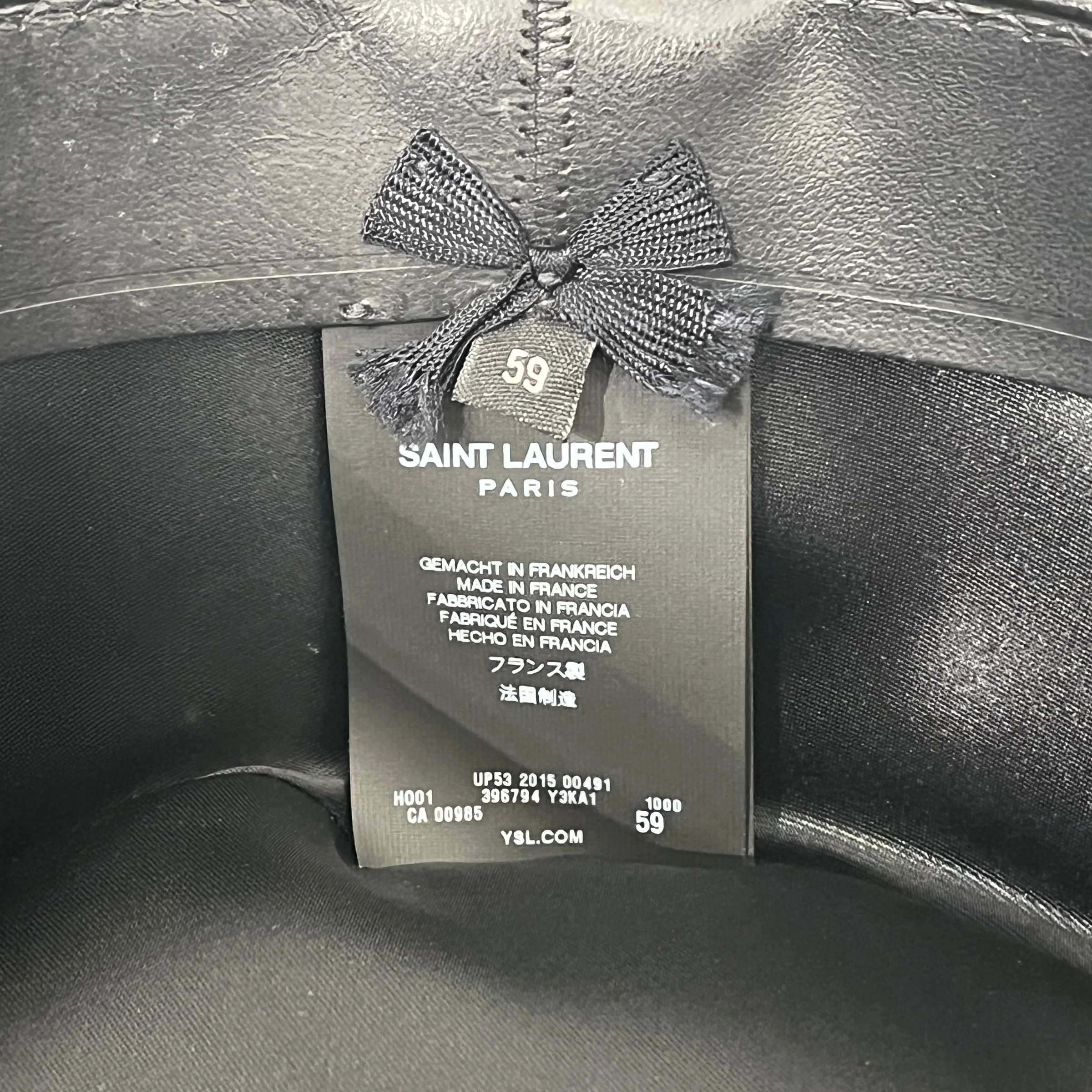SAINT LAURENT/Hat/BLK/RABBIT FELT