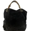 LOUIS VUITTON/Bag/Monogram/Suede/BLK/AW 2006