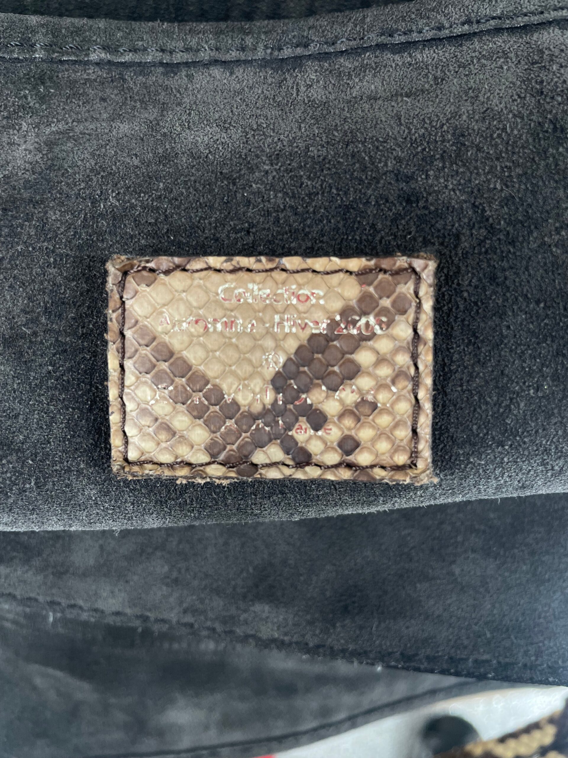 LOUIS VUITTON/Bag/Monogram/Suede/BLK/AW 2006
