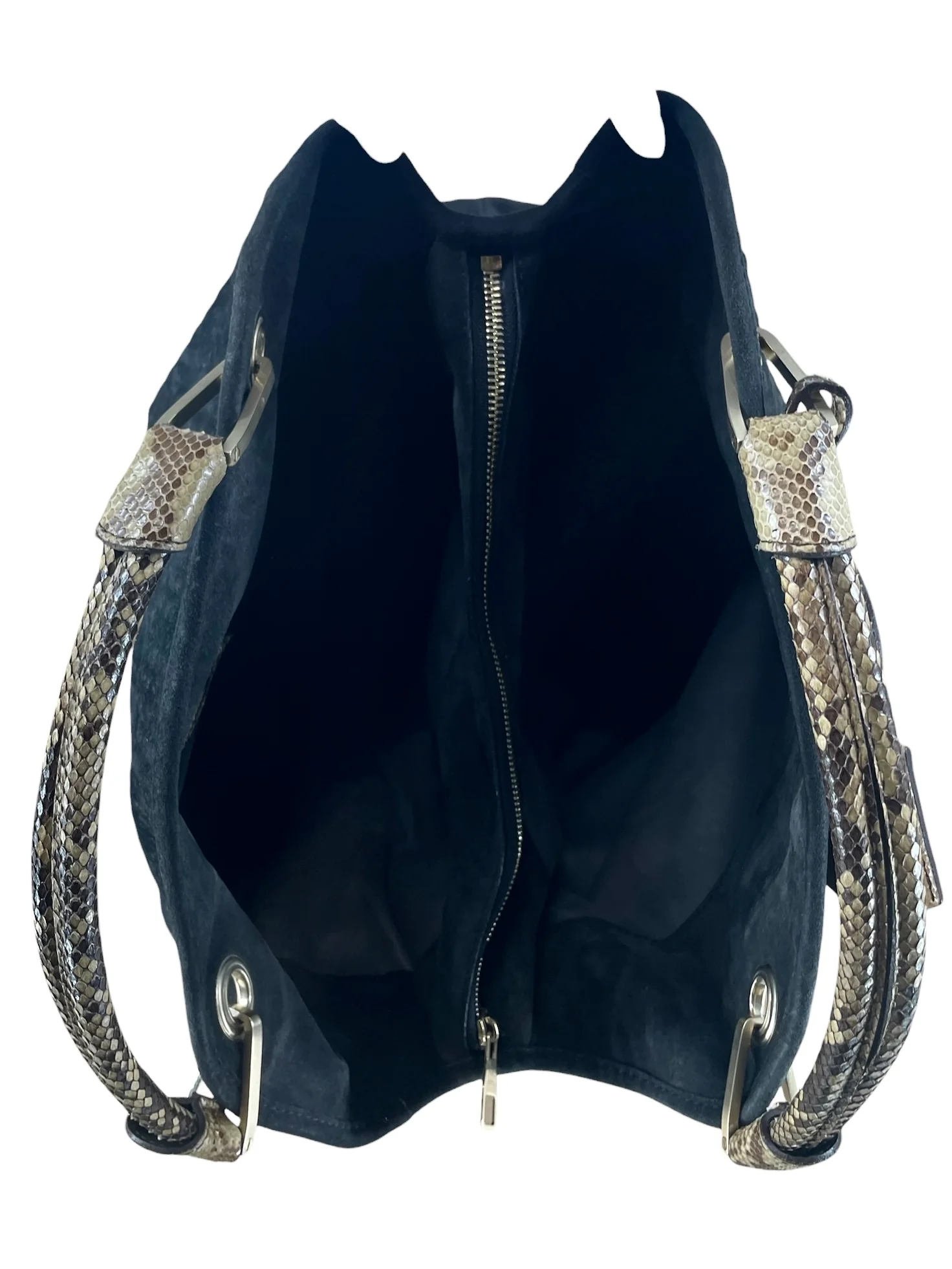 LOUIS VUITTON/Bag/Monogram/Suede/BLK/AW 2006