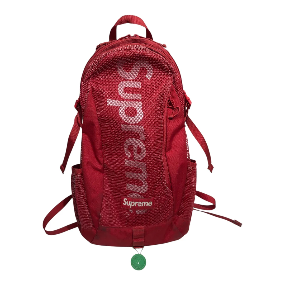 Supreme/Backpack/Nylon/RED/White Lettering