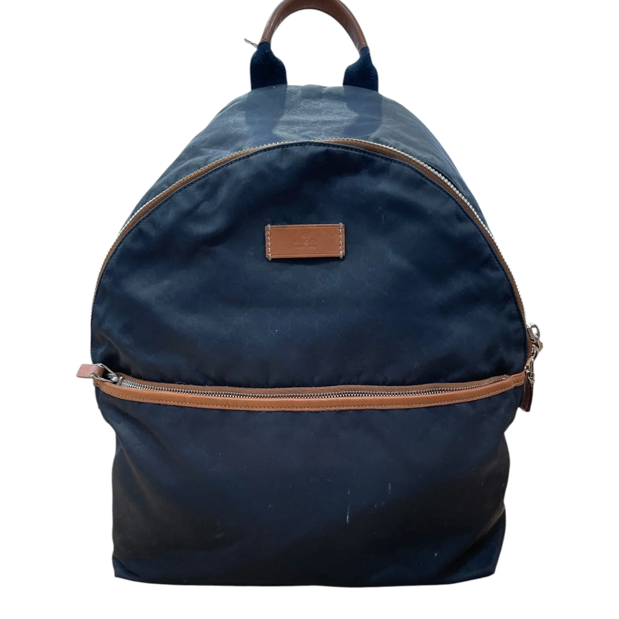 GUCCI/Backpack/Nylon/NVY/GG nylon backpack brwn details