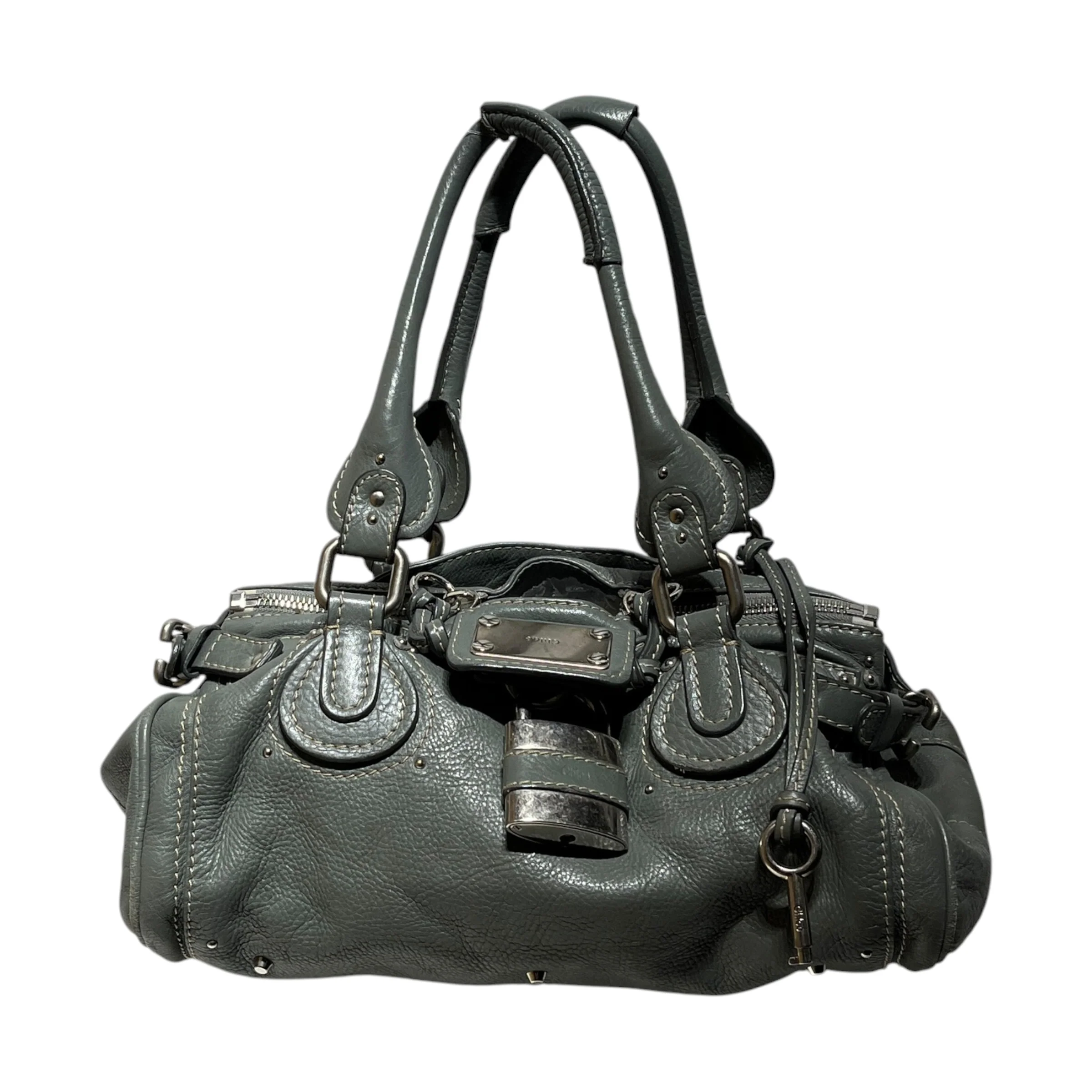 Chloe/Hand Bag/Leather/GRN/PADDINGTON