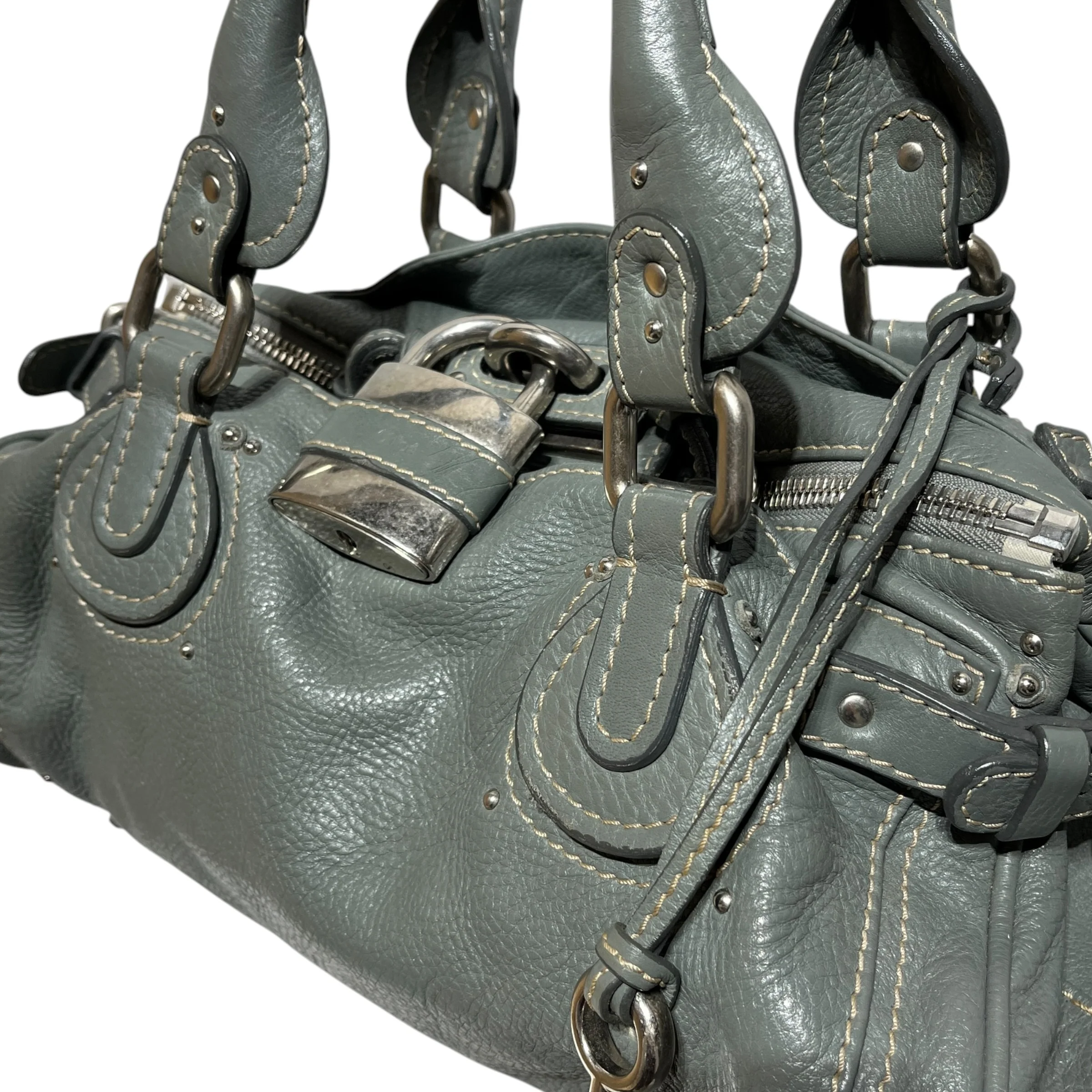 Chloe/Hand Bag/Leather/GRN/PADDINGTON