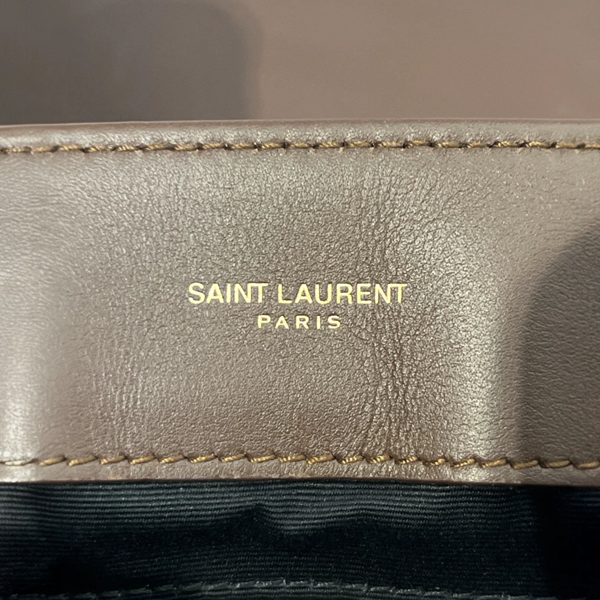 YVES SAINT LAURENT/Hand Bag/Suede/BRW/LOULOU