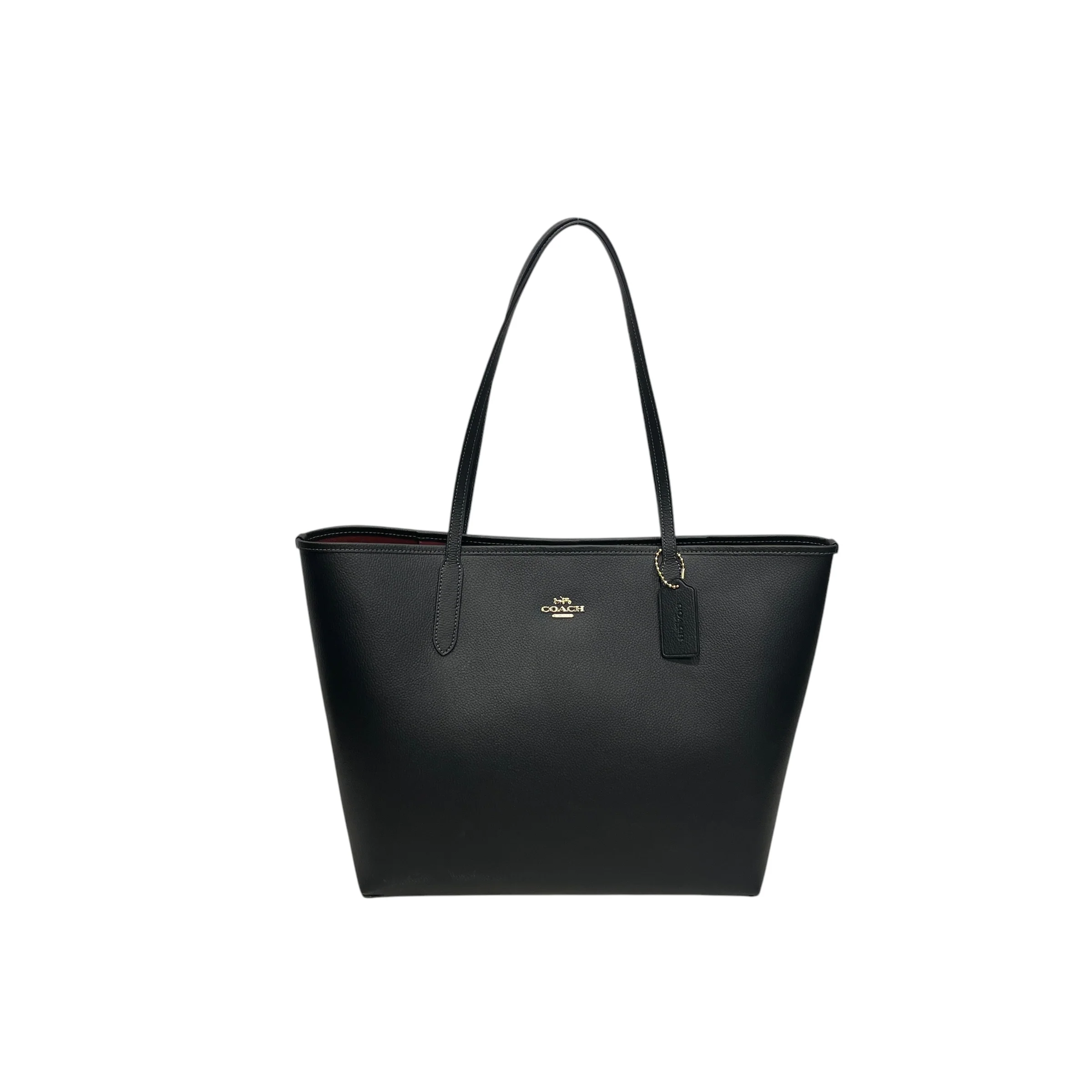 COACH/Tote Bag/Leather/BLK/CITY TOTE BAG