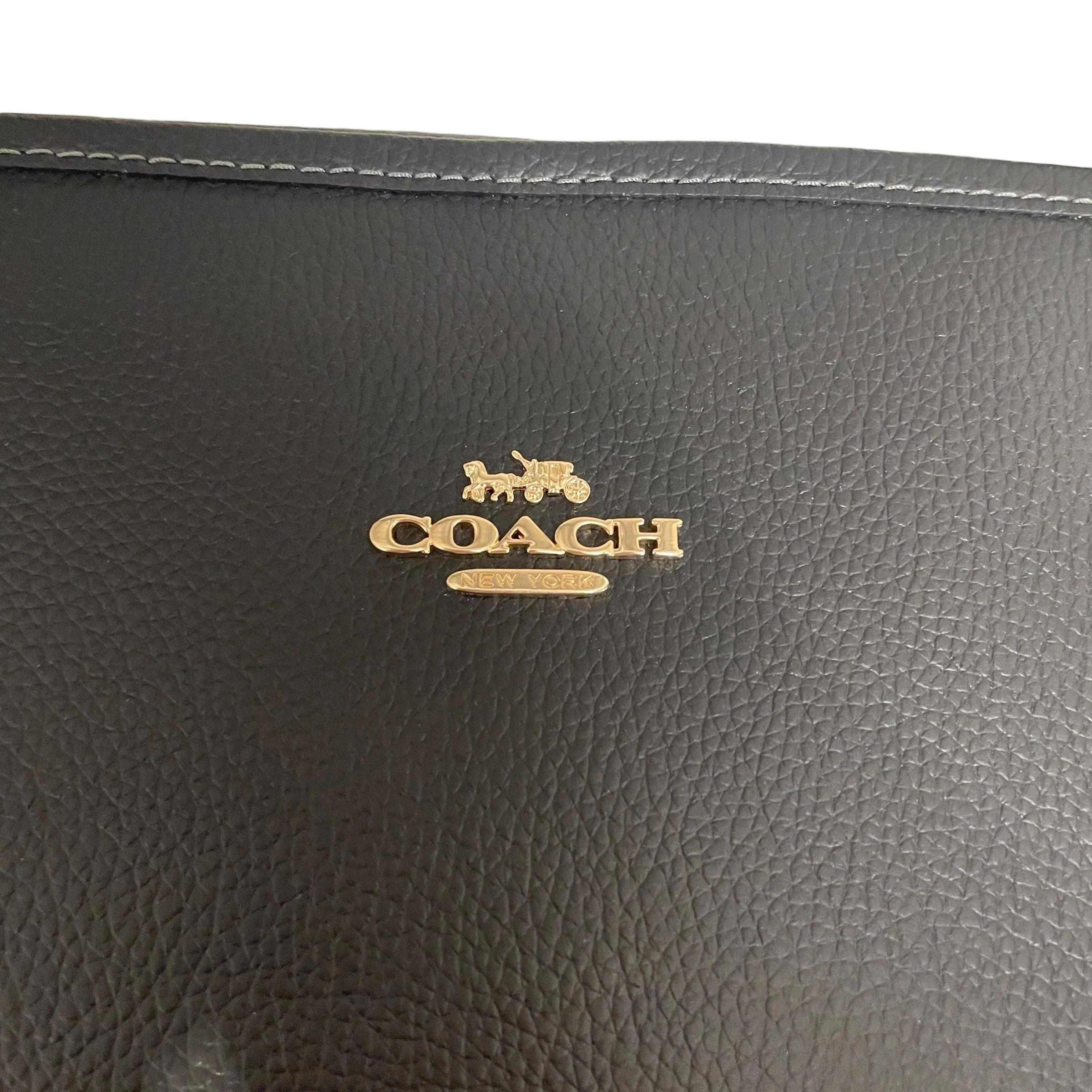 COACH/Tote Bag/Leather/BLK/CITY TOTE BAG