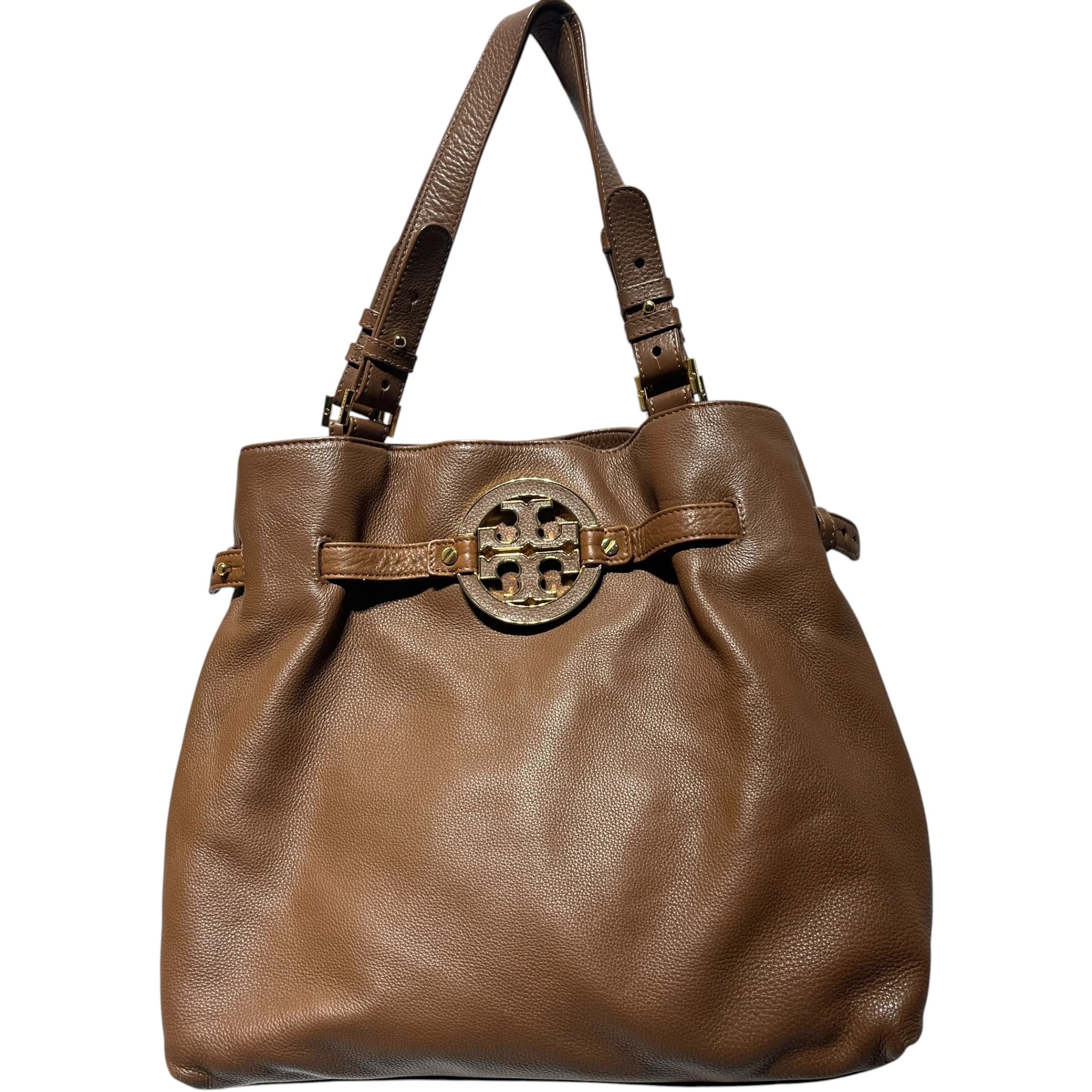 TORY BURCH/Bag/Leather/BRW/AMANDA NORTH/SOUTH