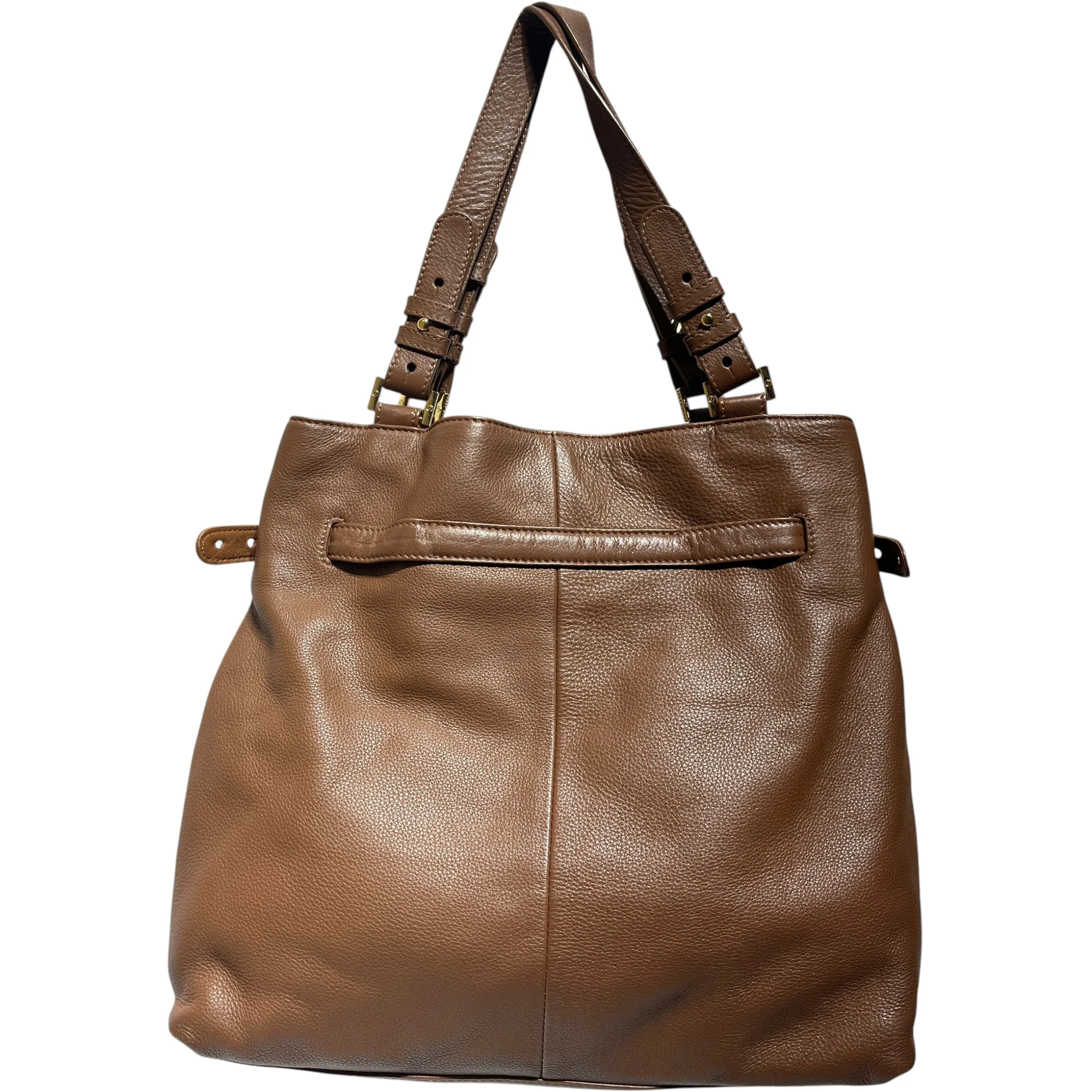 TORY BURCH/Bag/Leather/BRW/AMANDA NORTH/SOUTH