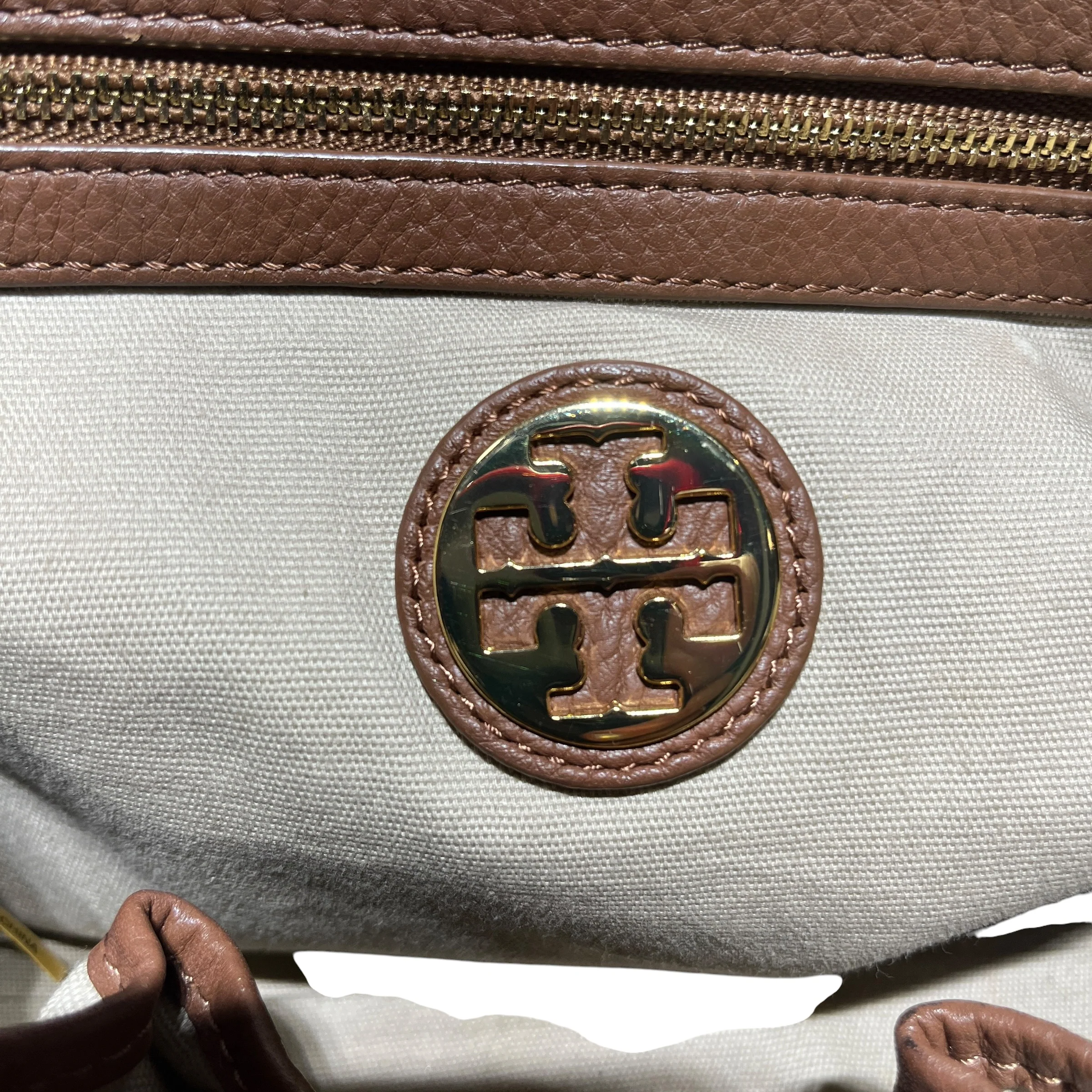 TORY BURCH/Bag/Leather/BRW/AMANDA NORTH/SOUTH
