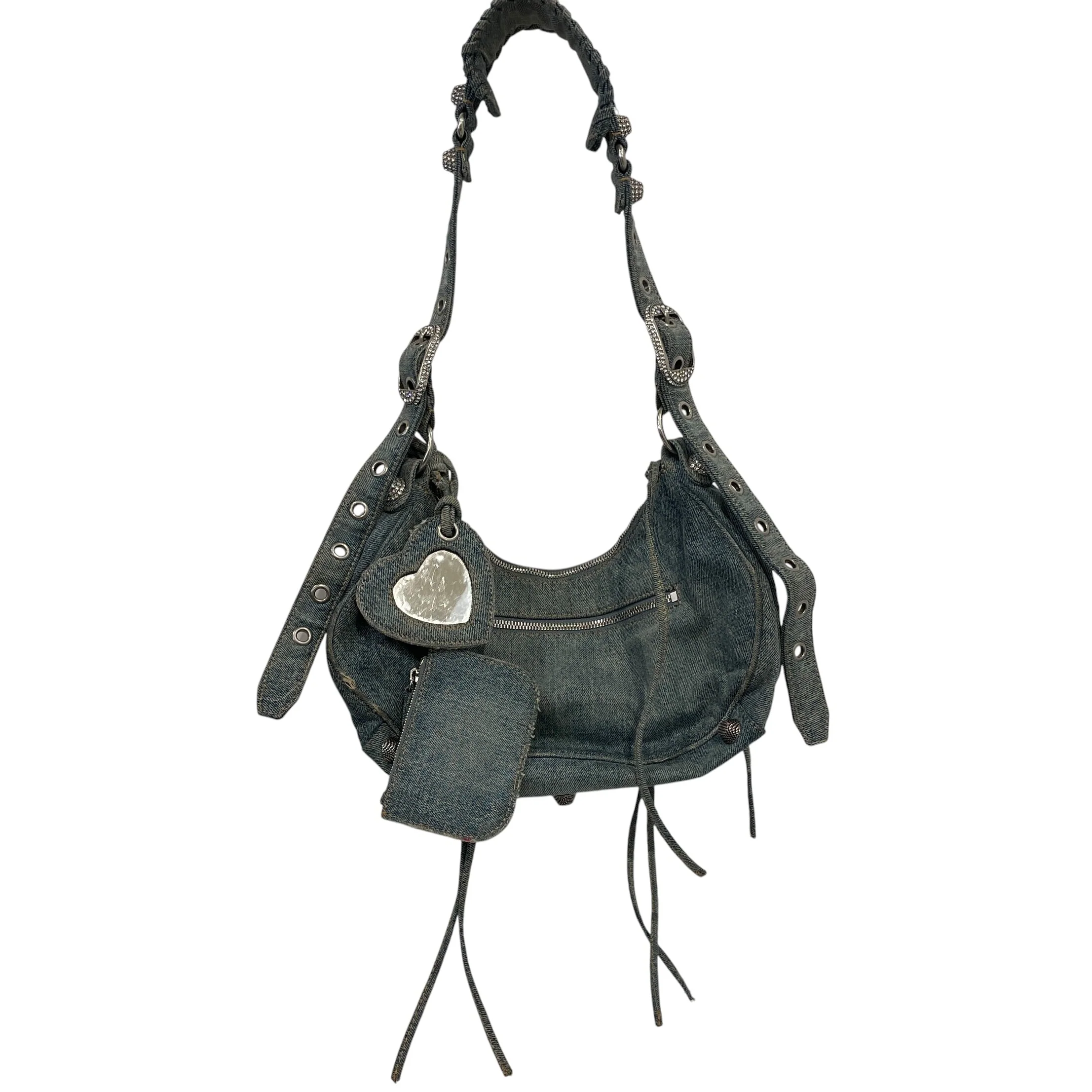 BALENCIAGA/Bag/Denim/IDG/BALENCIAGA LE CAGOLE DENIM